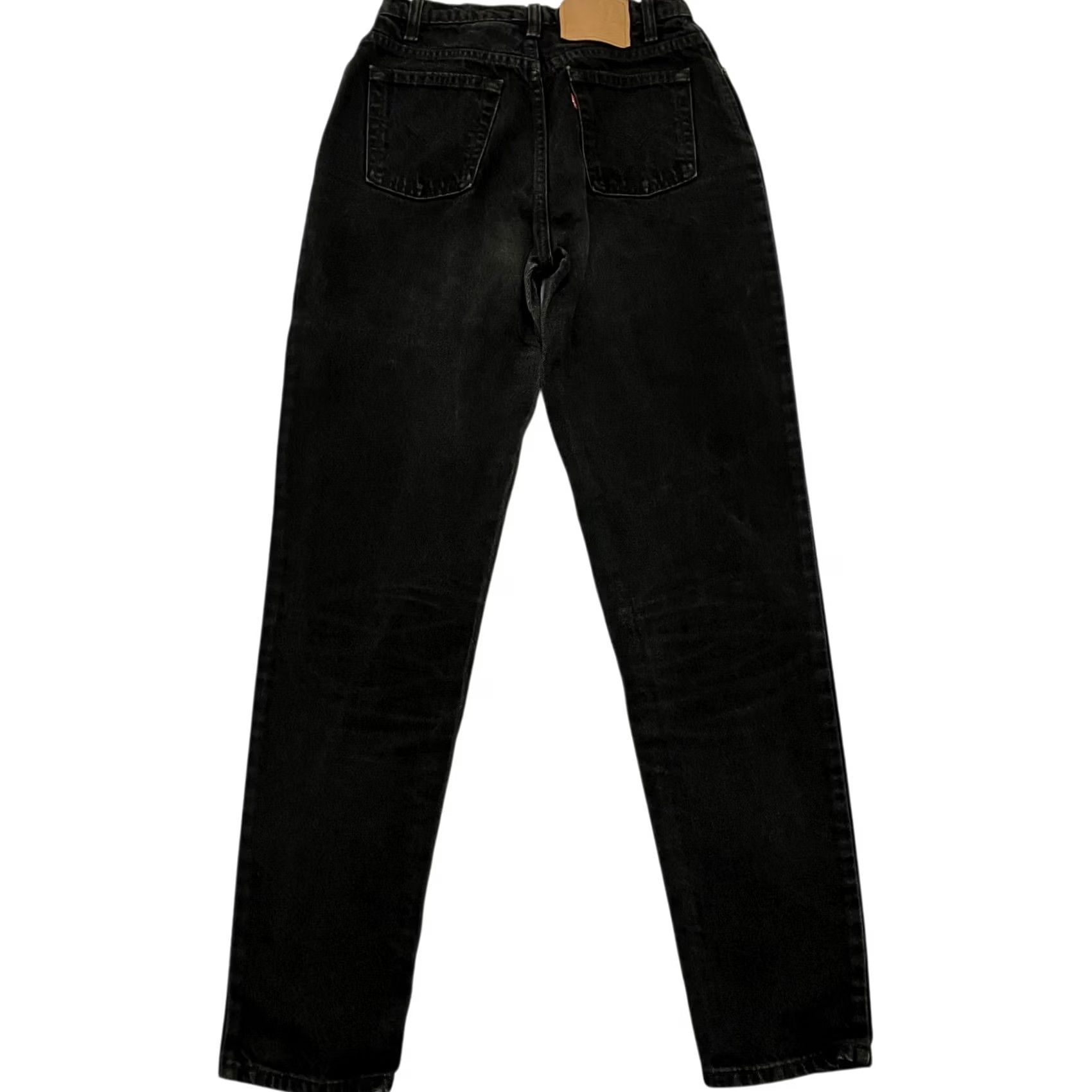 Levi's Vintage Levi’s 512 Jeans Womens 12 28W 32L Black Slim Fit Tapered Leg Denim Size 34" / US 12 / IT 48 - 3 Thumbnail