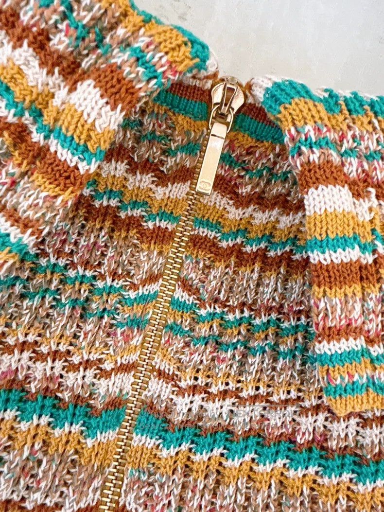 Chanel Chanel Cuba Series Colourful off-the-shoulder knitted shor Size XXS / US 00 / IT 34 - 4 Thumbnail