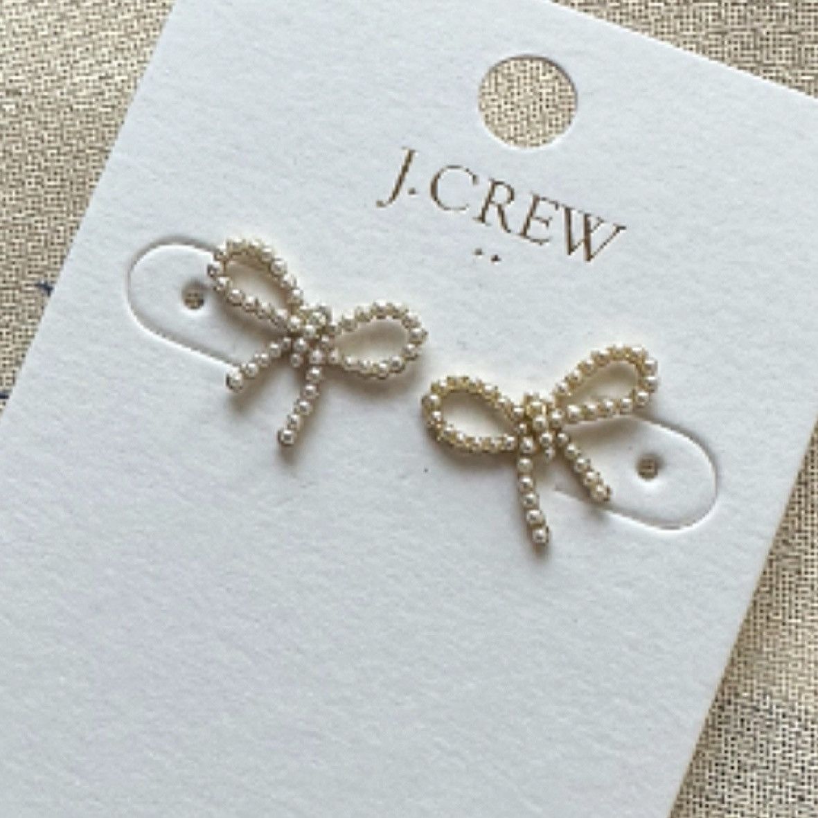 J.Crew J. Crew Beaded Bow Stud Earrings Nwt & Dust Bag Size ONE SIZE - 3 Thumbnail