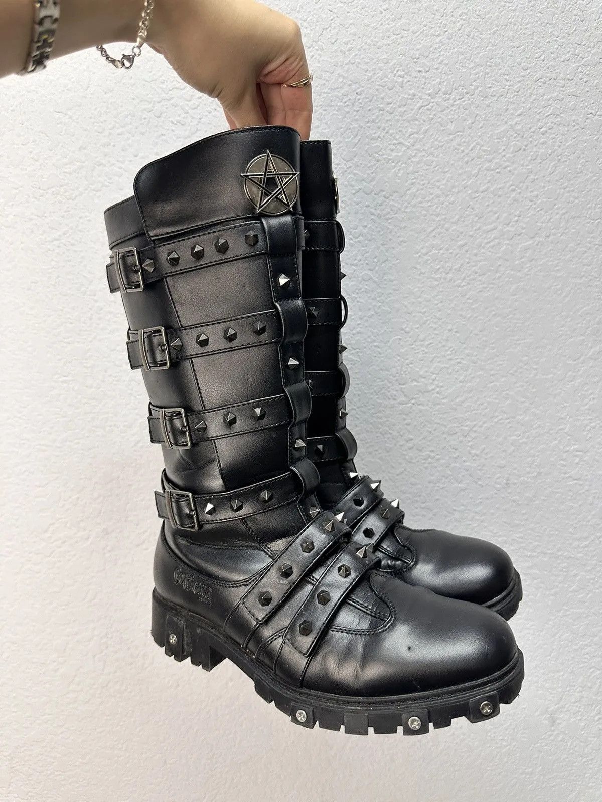 Vintage Vintage Leather boots Gothicana Gothic Style Avantgrade Size US 9 / IT 39 - 11 Thumbnail