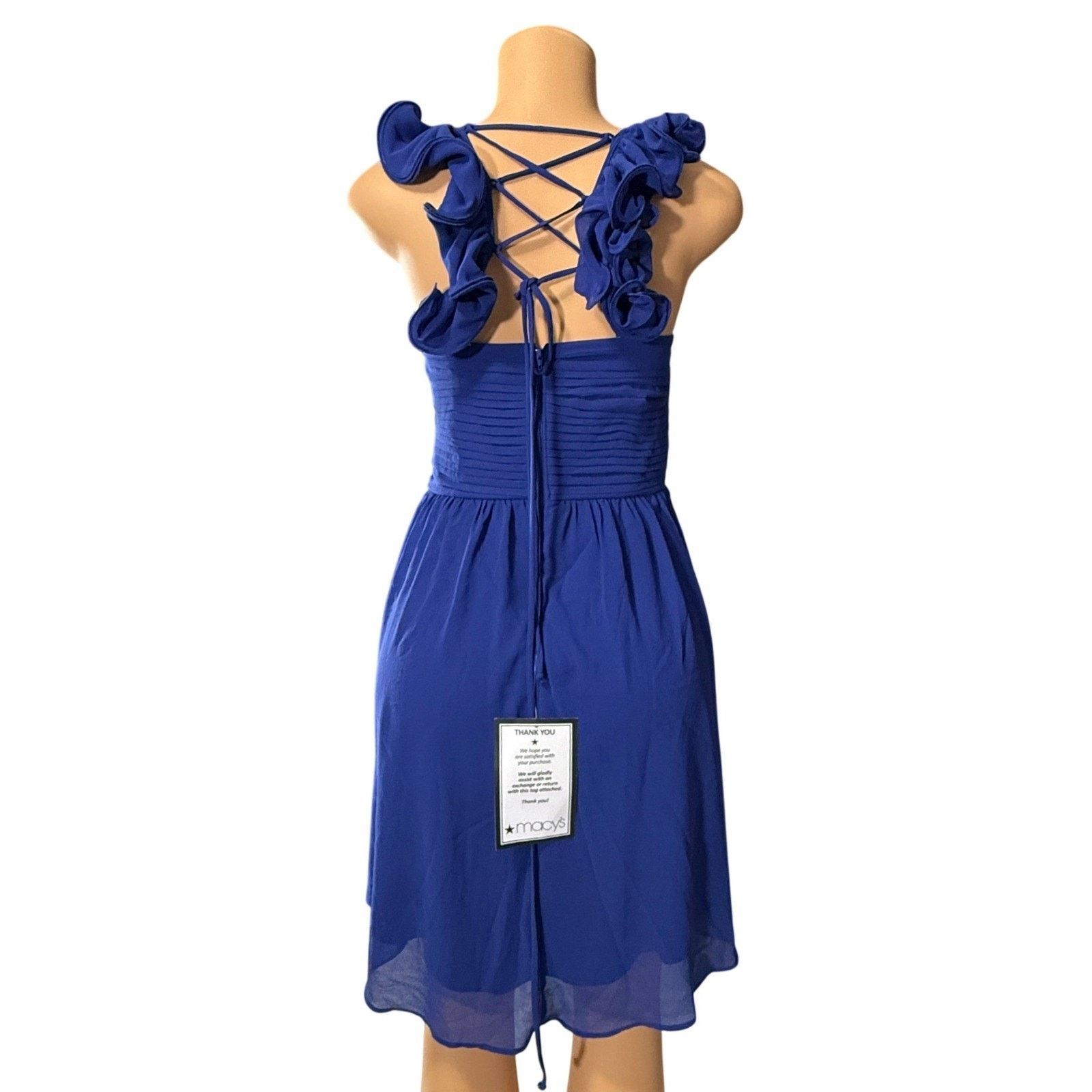 Other City Studio Women Ruffle Strap Corset Back Party Dress 11/12 Size XL / US 12-14 / IT 48-50 - 2 Thumbnail