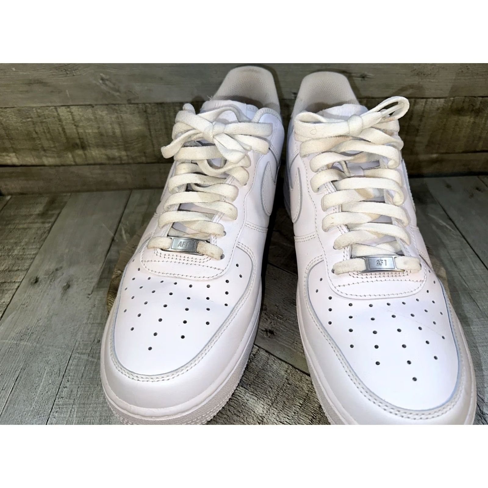 Nike Nike Air Force 1 Low '07 White Men's Size 12 Sneaker Leather Shoes Size US 12 / EU 45 - 2 Thumbnail