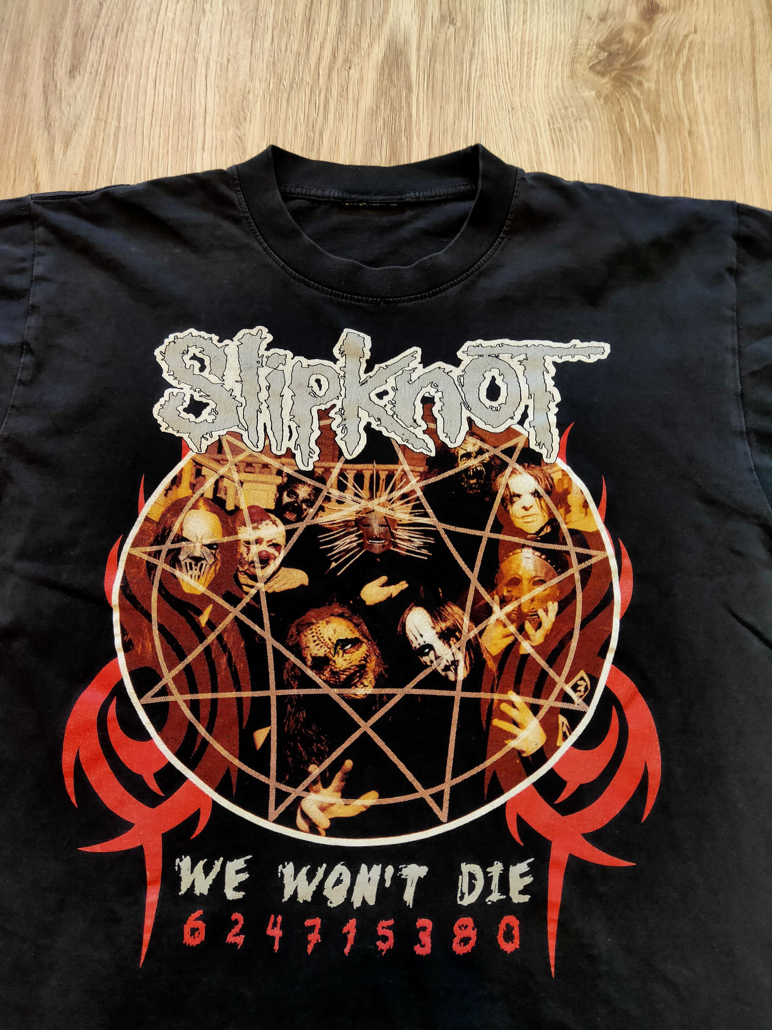 RARE Vintage 2000s Slipknot We won't Die T-shirt 90s