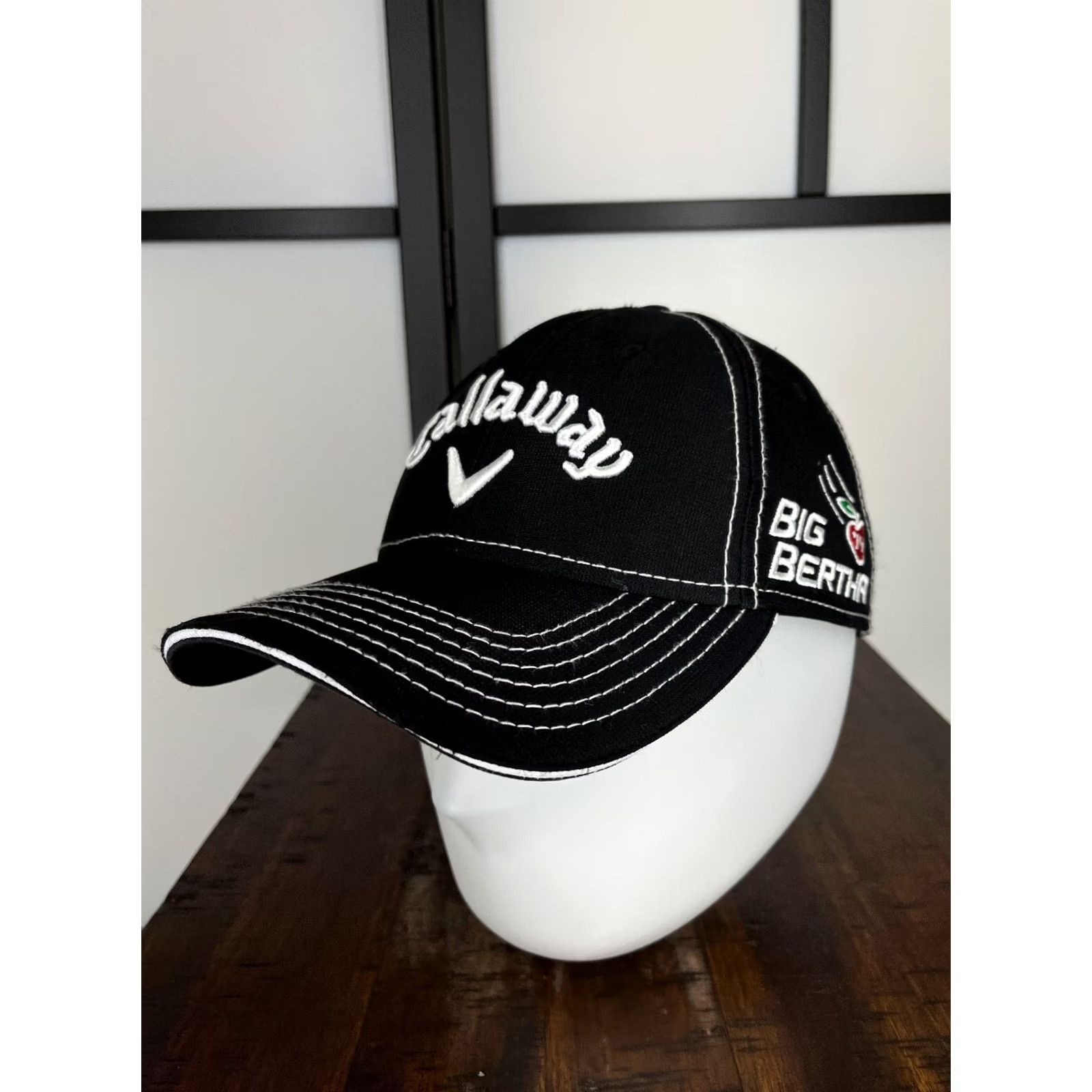 Callaway Callaway Hat Cap Strap Back Adult Black Tour Bertha 14 Speed Regime Polyester Golf Hat Logo Adjustable Lightweight Men Black one size Cap Size ONE SIZE - 4 Thumbnail