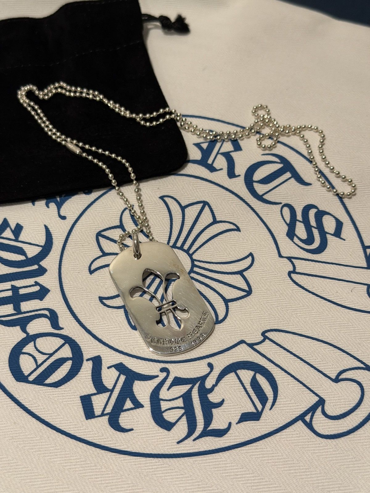 M*6様 CHROME HEARTS Pyramid Plus Ball Cha SUPER RARE !! CHROME HEARTS CH Plus Forever Pyramid Ring - Size