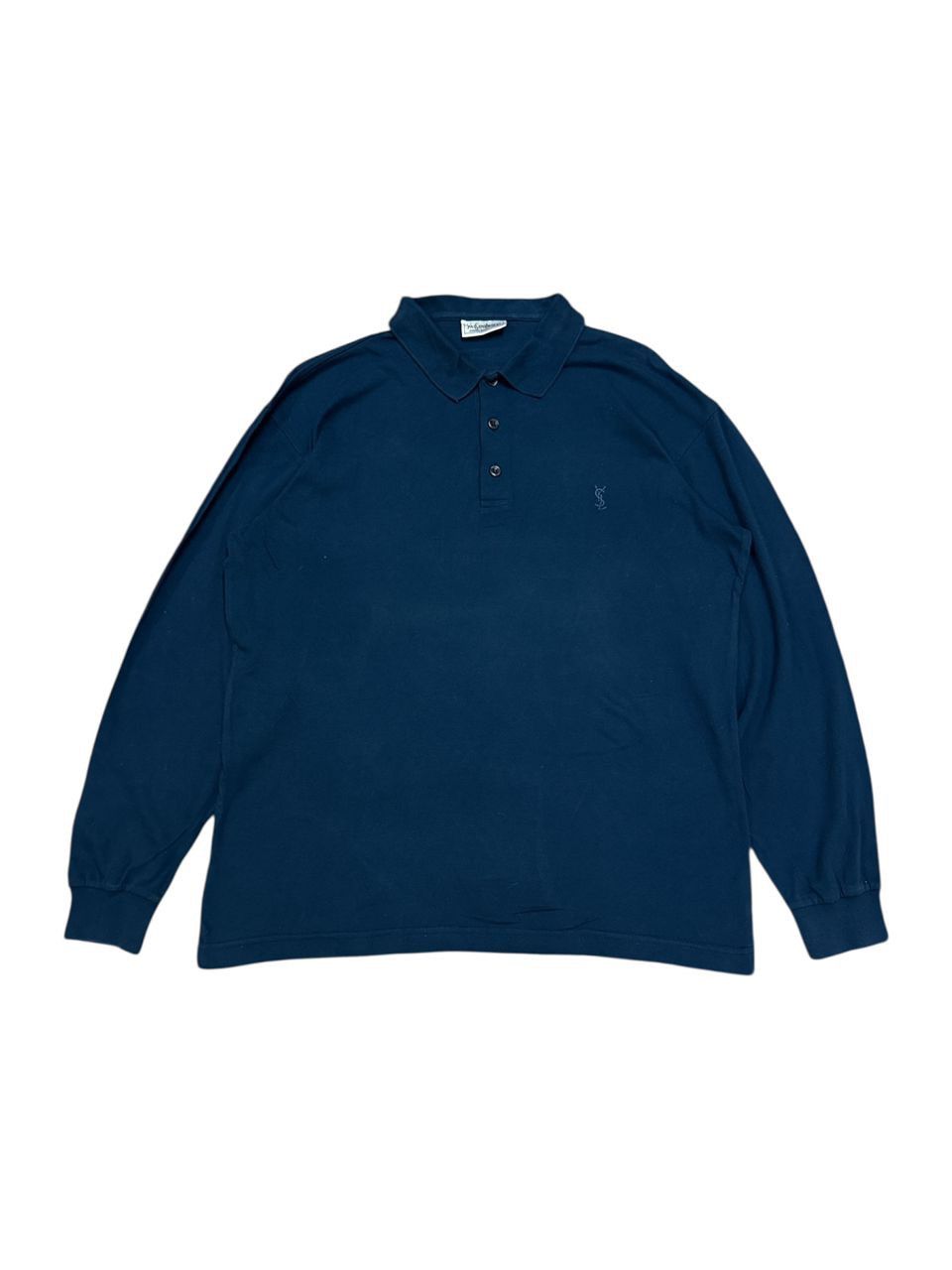 Yves Saint Laurent Vintage 90s Yves Saint Laurent Long Sleeve Polo Shirt Italy Size US S / EU 44-46 / 1 - 1 Thumbnail