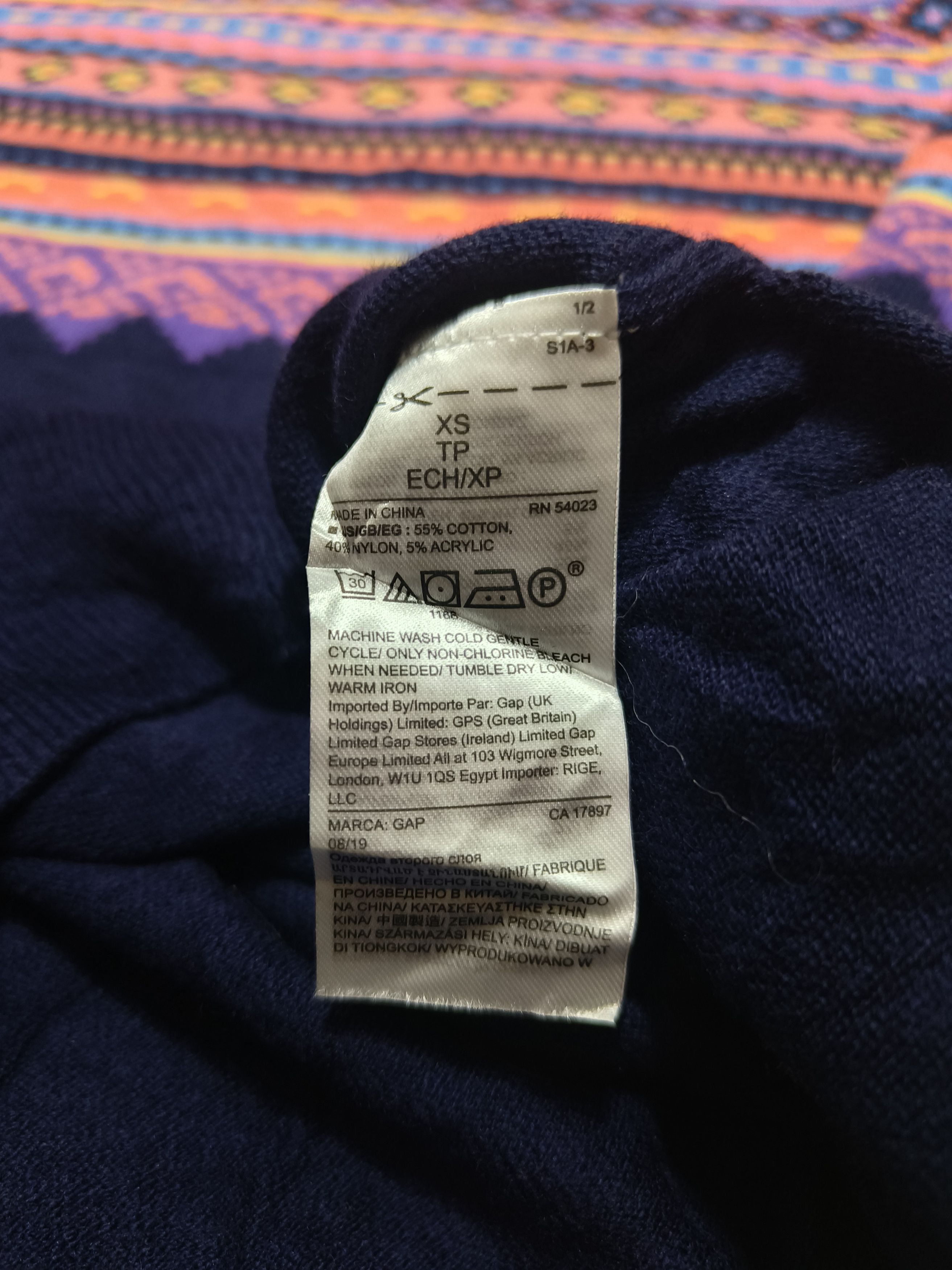 Gap Vintage GAP Women's Ethnic Motifs Pattern Knit Sweater Size XS / US 0-2 / IT 36-38 - 8 Thumbnail