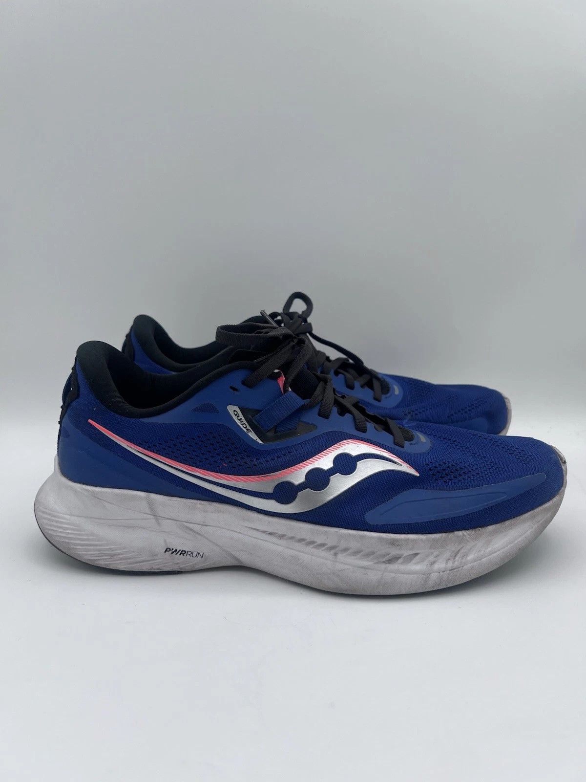 Saucony Saucony Men's Guide 15 Running Shoes 10M Sapphire Black Size US 10 / EU 43 - 1 Thumbnail