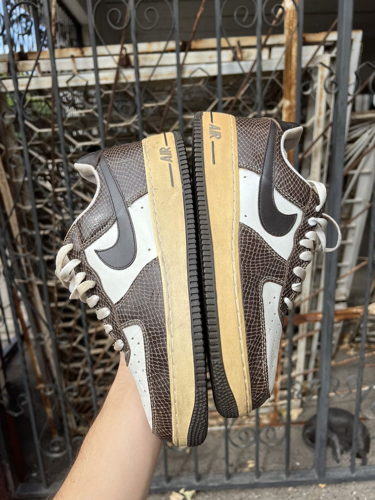 Nike Nike - 2004 - Air Force 1 Premium "Snakeskin" Size US 9 / EU 42 - 7 Thumbnail
