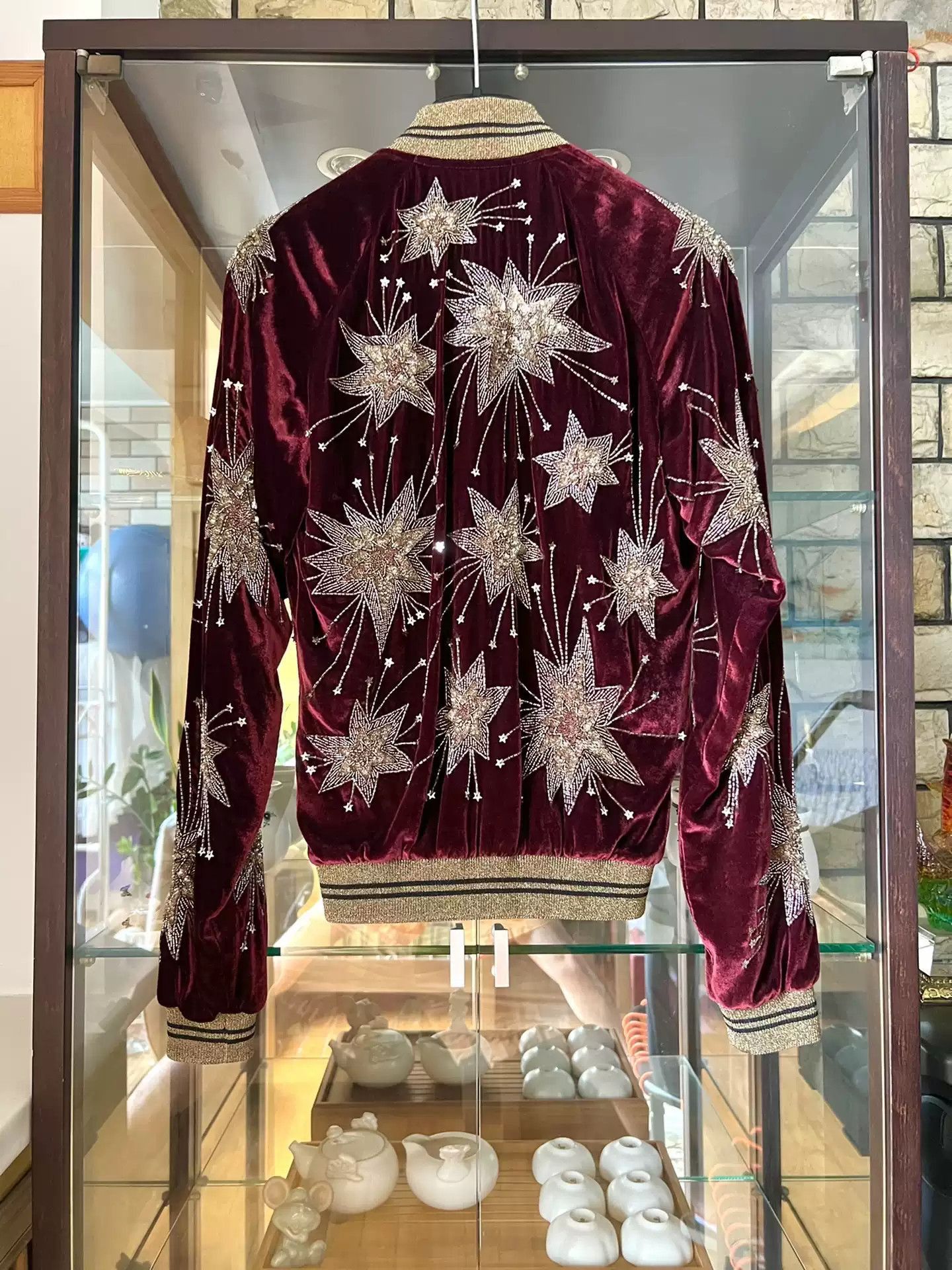 Saint Laurent Paris Saint Laurent Original New 15Ss Firework Velvet Jacket-2505 Size US XS / EU 42 / 0 - 2 Thumbnail