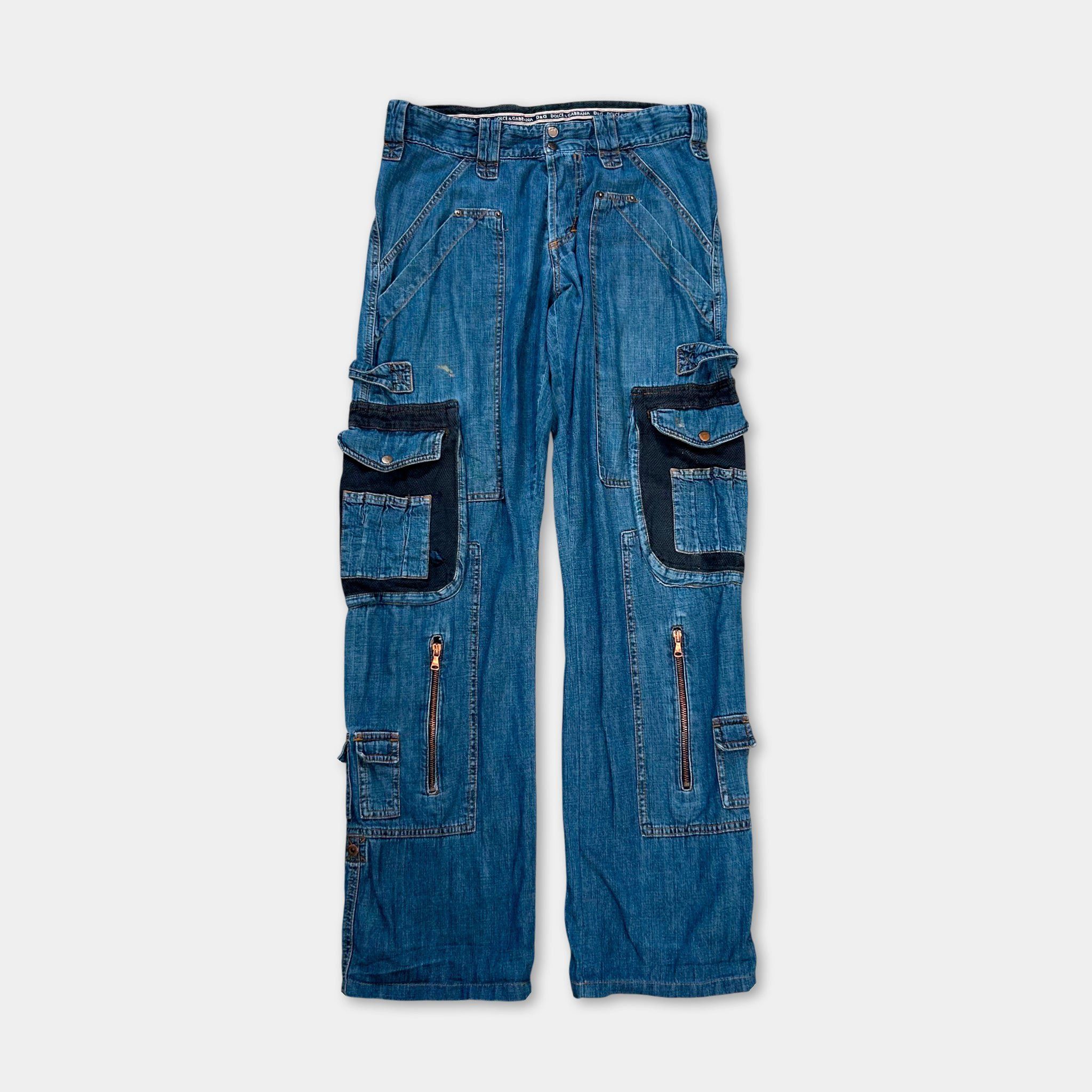 Dolce & Gabbana Dolce & Gabbana 2003 Cargo Denim Jeans Size US 36 / EU 52 - 1 Thumbnail