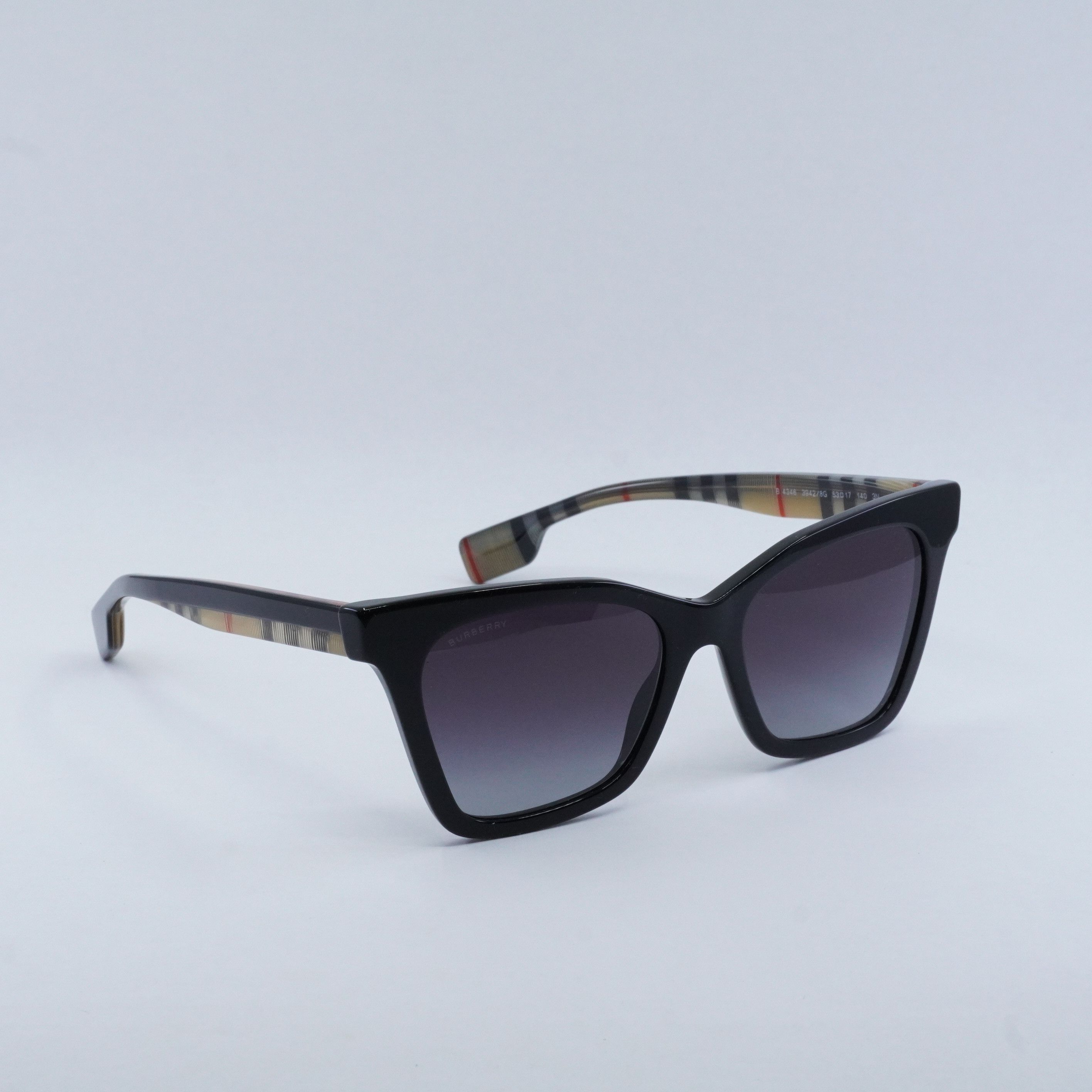 Burberry Burberry BE4346 394487 Elsa Sunglasses Vintage Check Cat Eye Size ONE SIZE - 1 Thumbnail