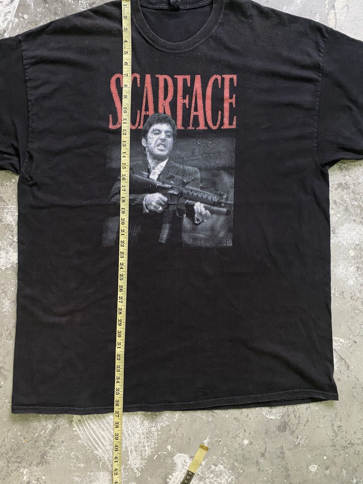 Vintage Tony Montana Scarface Vintage Movie Plain Faded Tee Size US XXL / EU 58 / 5 - 10 Thumbnail