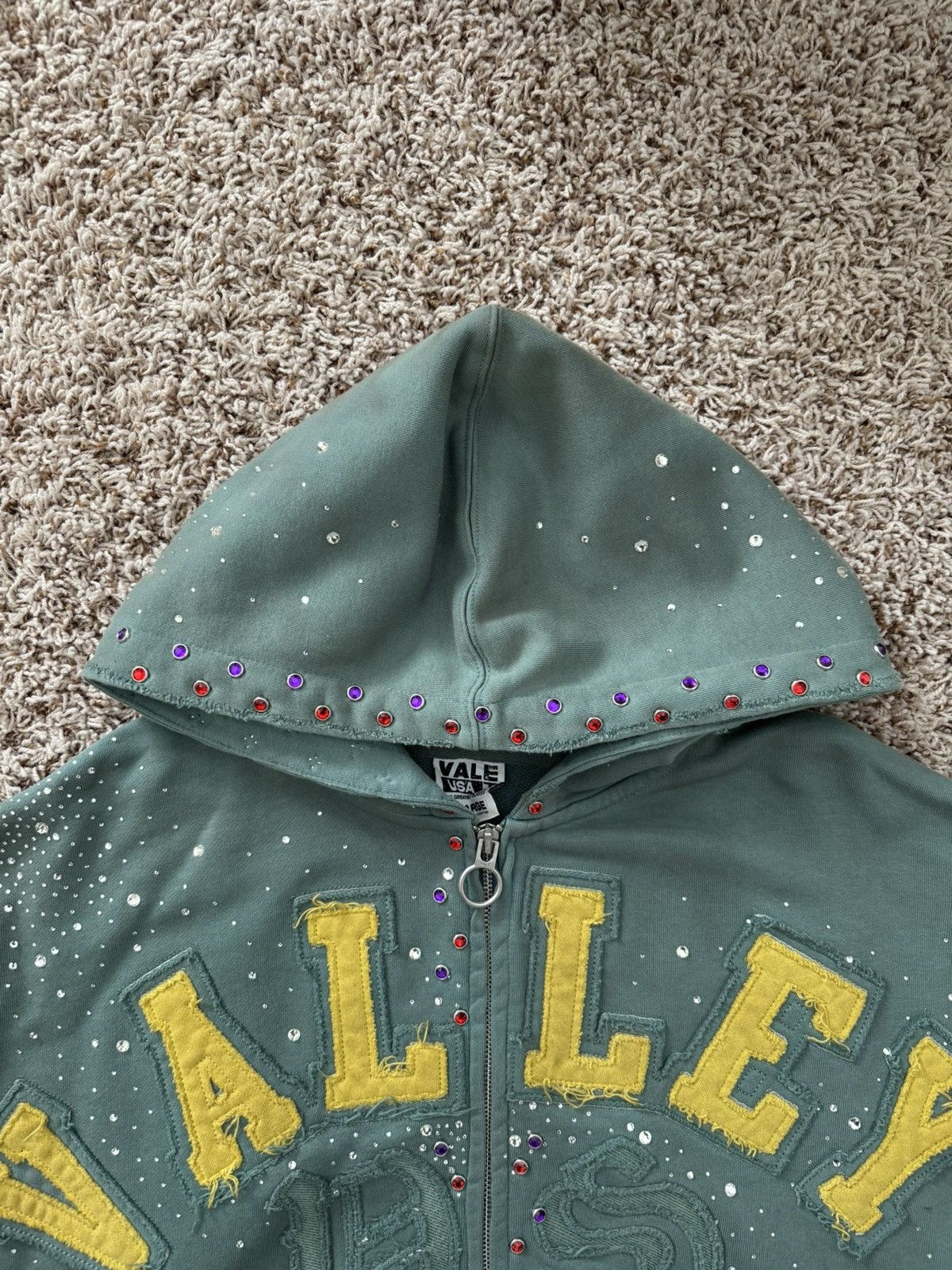 Vale Vale Forever Green Bank Zip Up Hoodie Valley Dreams | Grailed