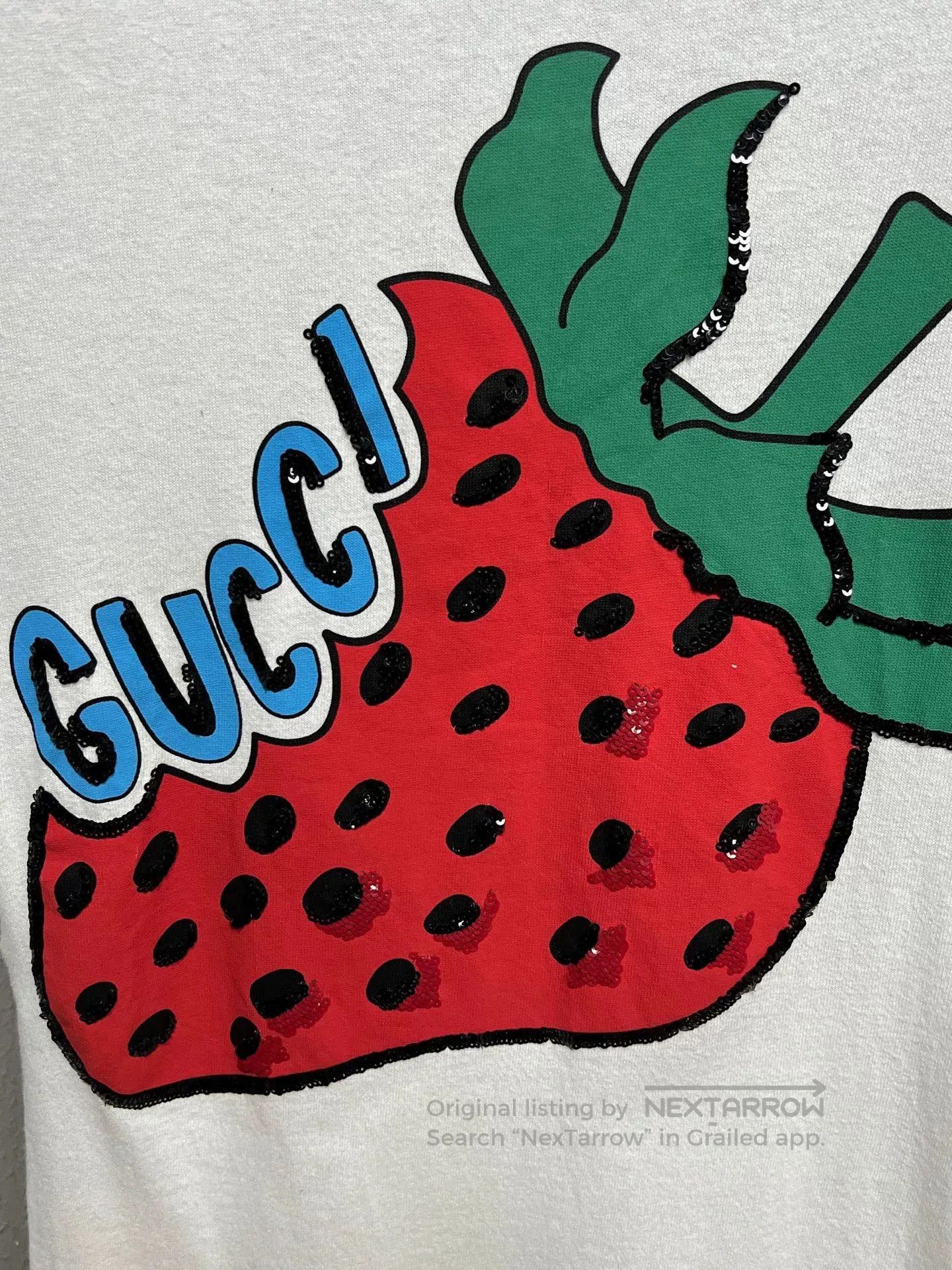 Gucci gucci strawberry short sleeve top size s. Size S / US 4 / IT 40 - 3 Thumbnail