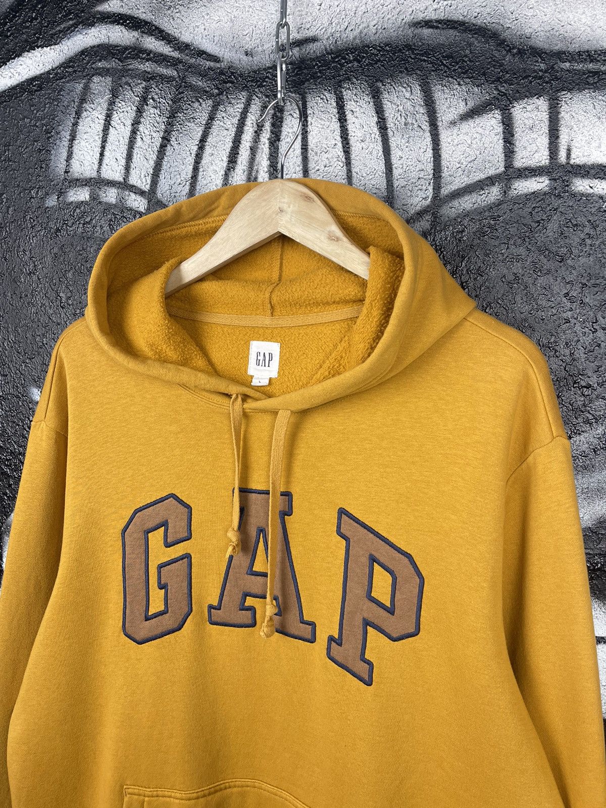Gap GAP Cotton Mustard Hoodie Embroidered Logo Men’s Size L Size US L / EU 52-54 / 3 - 2 Thumbnail