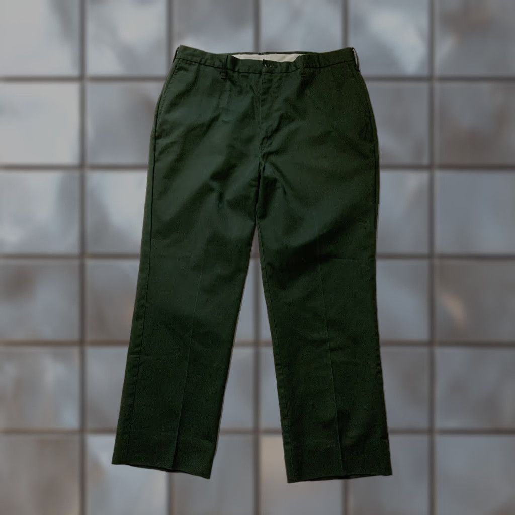Dickies VINTAGE Dickies Industrial Wear Green Workwear Flat Front Classic Pants Sz. 40 Mens Size US 40 / EU 56 - 1 Thumbnail