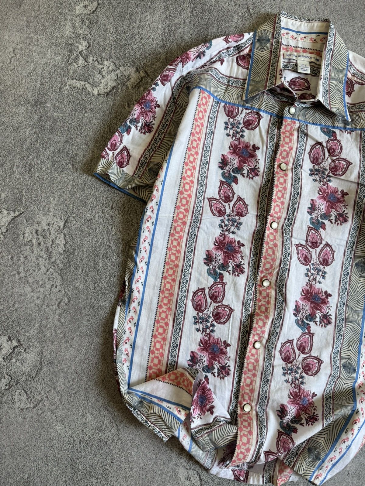 H&M Matthew Williamson for H&M floral shirt button up hawaii Size US S / EU 44-46 / 1 - 2 Thumbnail