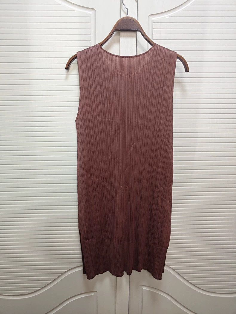 Issey Miyake Issey Miyake size:3 Brown sleeveless dress Size M / US 6-8 / IT 42-44 - 6 Thumbnail