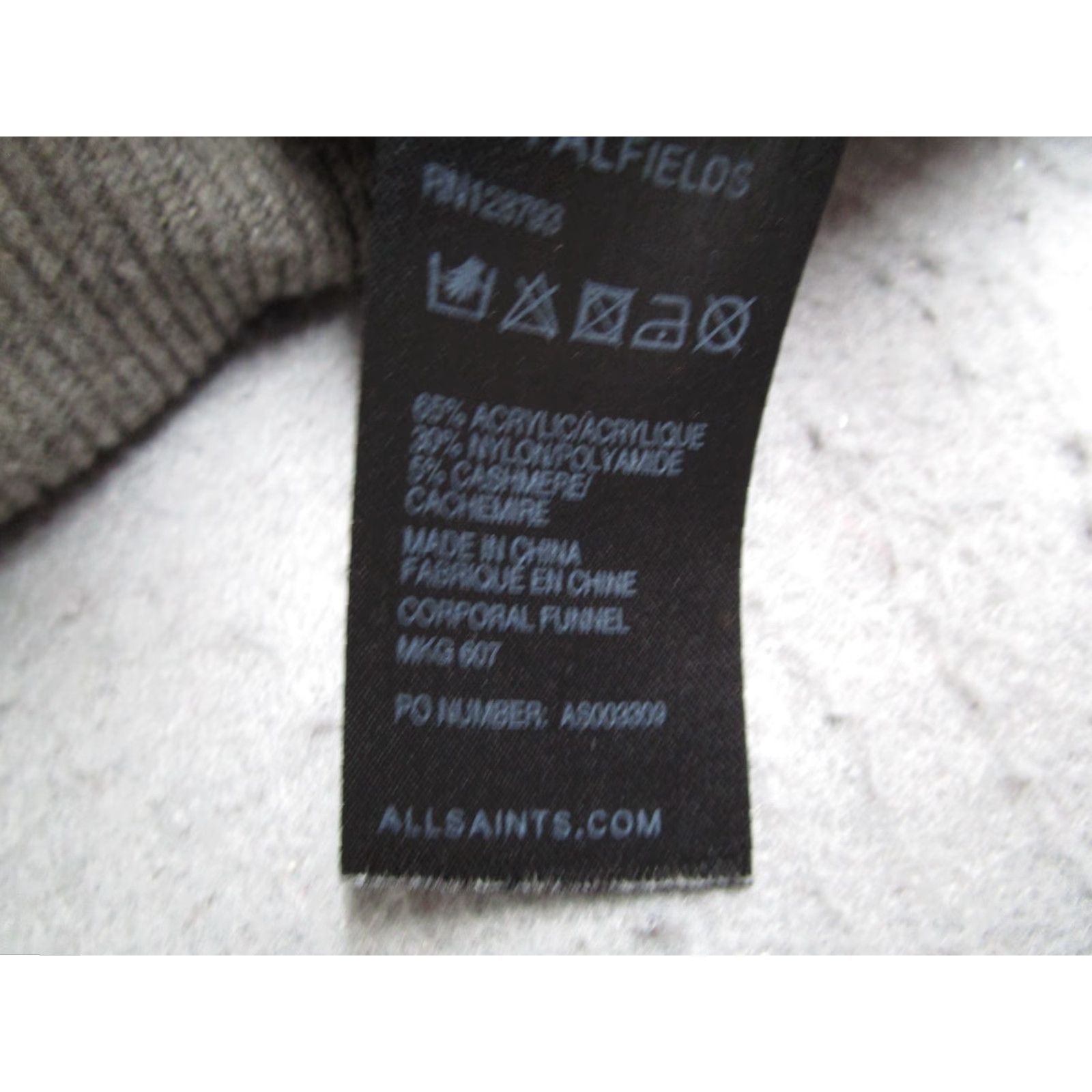 Allsaints VINTAGE AllSaints Spitalfields Sweater Mens Small Gray Pullover Knitted Casual Winter Men Size US S / EU 44-46 / 1 - 5 Thumbnail
