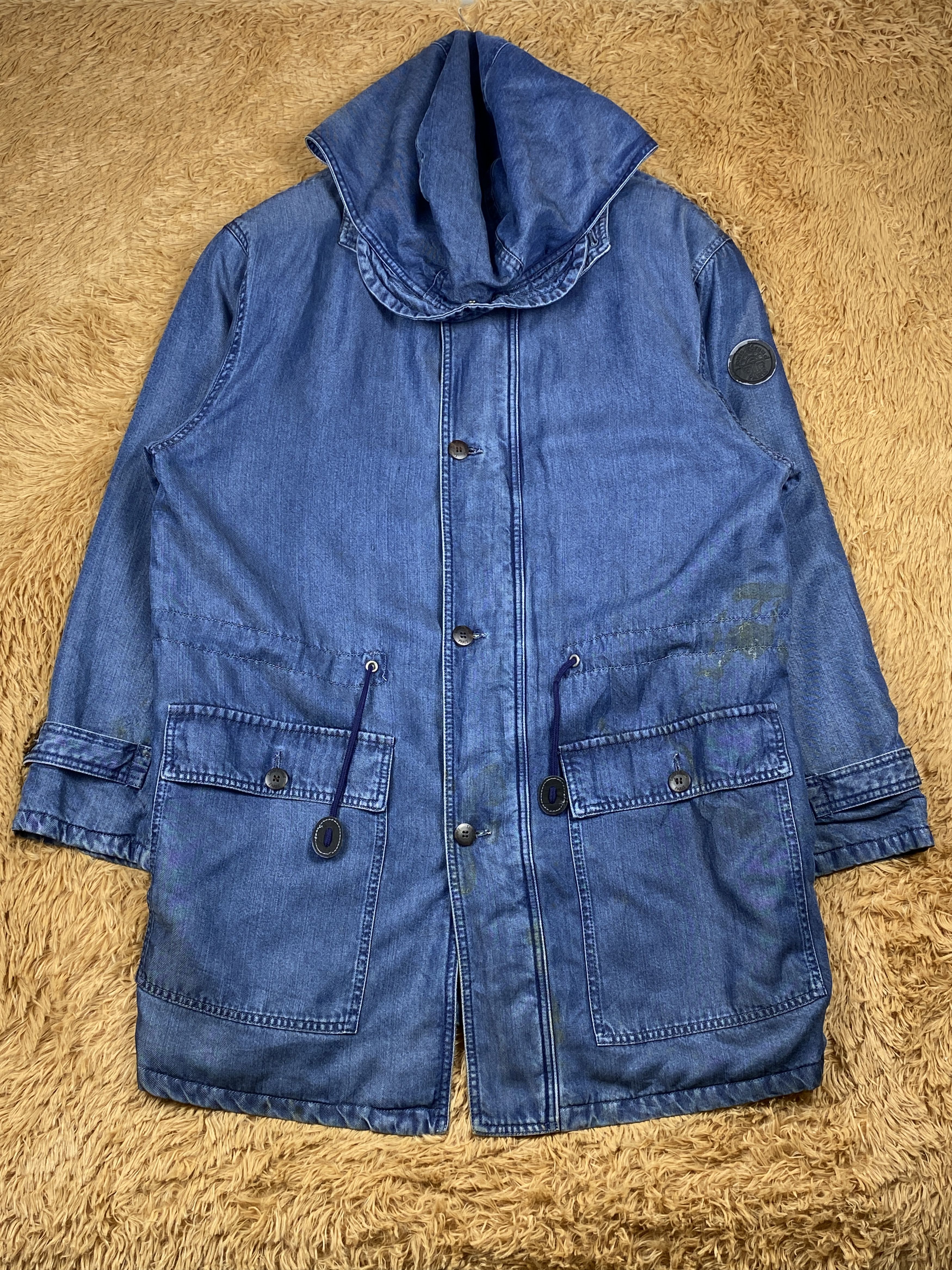 Louis Feraud Vintage Louis Feraud Hoodie Denim Jacket J1674 Size US L / EU 52-54 / 3 - 2 Thumbnail