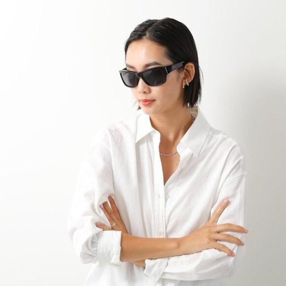 Celine Celine CL40079I 25N Sunglasses Ivory Square Frame Size ONE SIZE - 3 Thumbnail