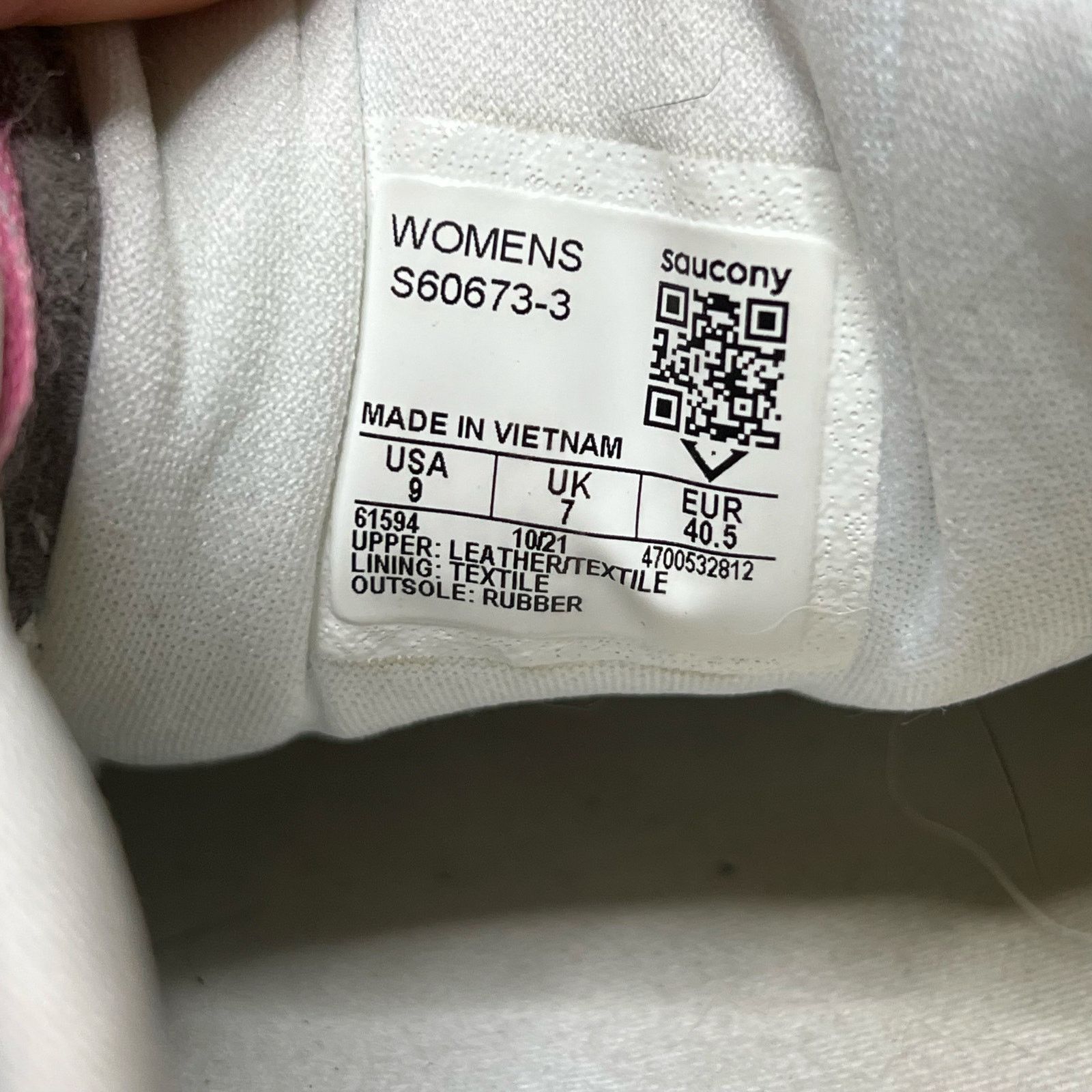 Saucony Saucony Women’s Shadow Original S60673-3 Sneakers Pink 9 Size US 9 / IT 39 - 7 Thumbnail