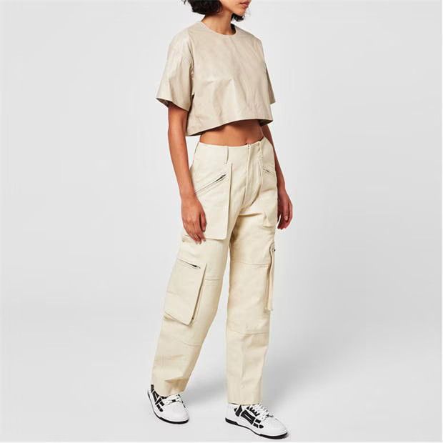 Amiri o1g2r1mq0824 Crop Tops in Light Khki Size M / US 6-8 / IT 42-44 - 7 Thumbnail