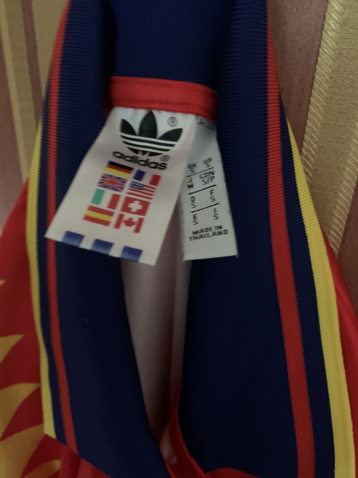 Vintage Adidas Spain Jersey 1994 Style Soccer Home Euro Caminero #15 Size US S / EU 44-46 / 1 - 6 Thumbnail