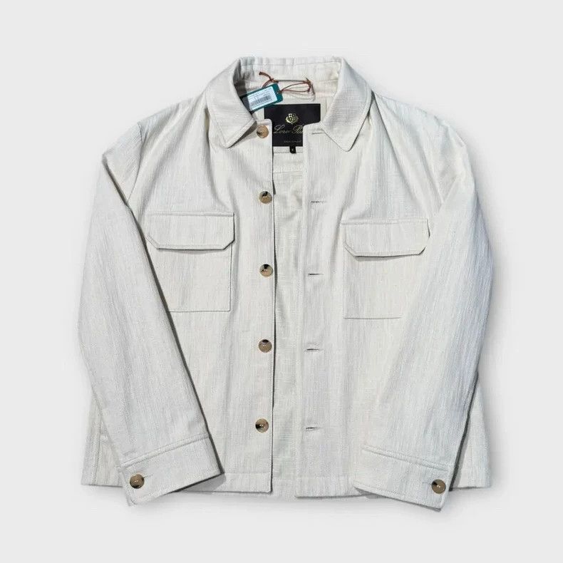 Loro Piana stylish light-colored cotton casual jacket - dmc Size US S / EU 44-46 / 1 - 1 Thumbnail