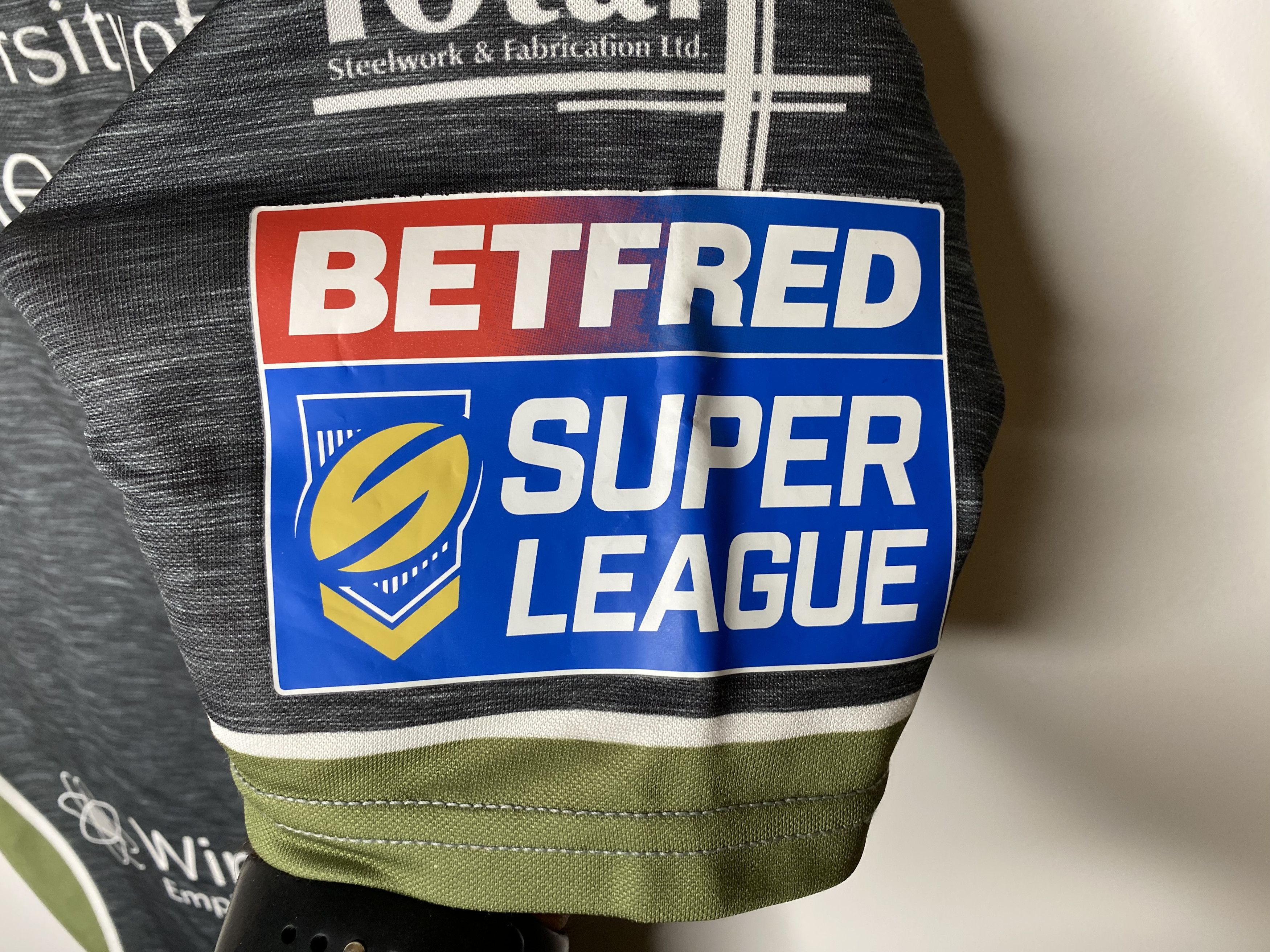 O'Neills WARRINGTON WOLVES 2019 RUGBY SHIRT JERSEY PLAYER ISSUE Size US M / EU 48-50 / 2 - 5 Thumbnail