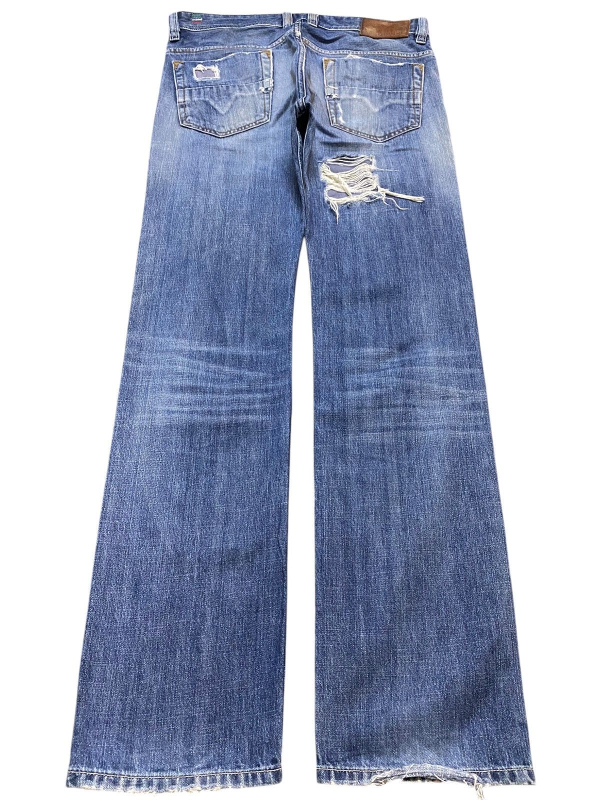 Diesel Black Gold Vintage Diesel Jeans Safado Full Button Distressed Rock Size US 32 / EU 48 - 2 Thumbnail