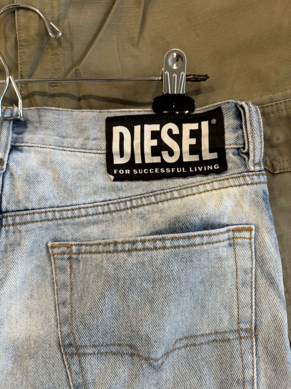 Diesel Diesel Jeans Mharky Slim Skinny Bleached Custom Split Denim Size US 32 / EU 48 - 3 Thumbnail