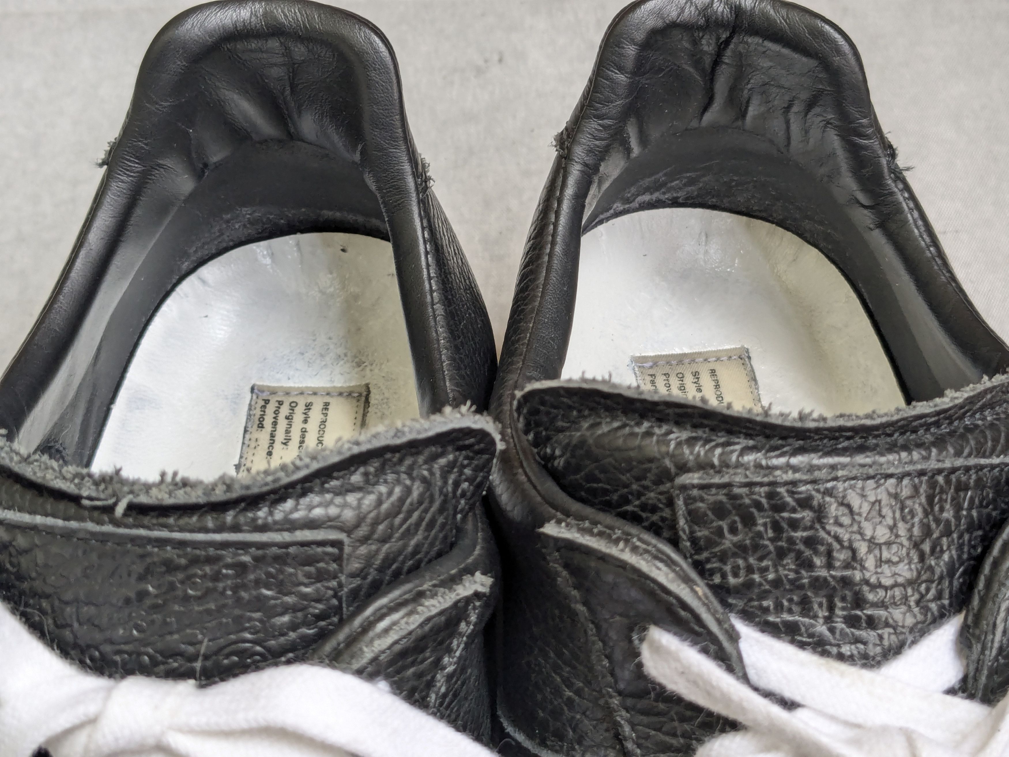 Maison Margiela Maison Margiela Replica GAT Black Paint Splatter 12 45 White Size US 12 / EU 45 - 7 Thumbnail