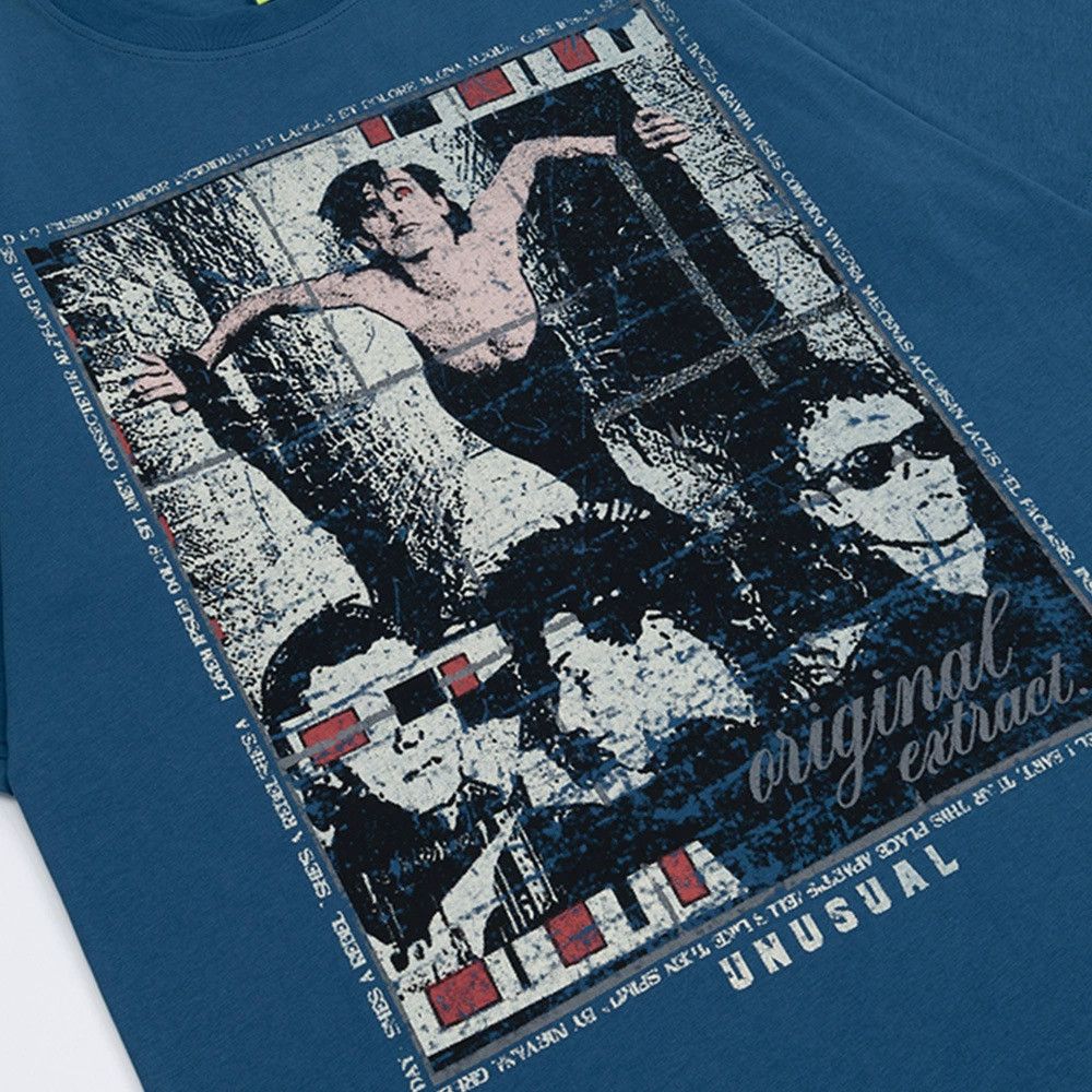 Vintage Men's casual high street distressed character print T-shirt Size US M / EU 48-50 / 2 - 4 Thumbnail