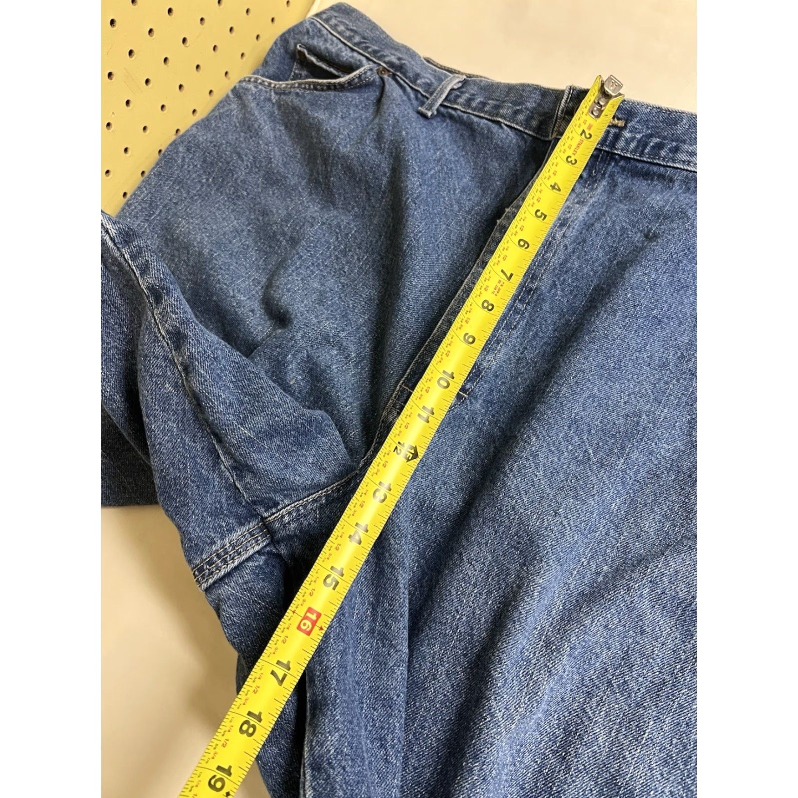 Dickies Dickies Mens Carpenter Jean Shorts Blue Denim Cotton Casual Workwear Utility Shorts Size US 32 / EU 48 - 5 Thumbnail