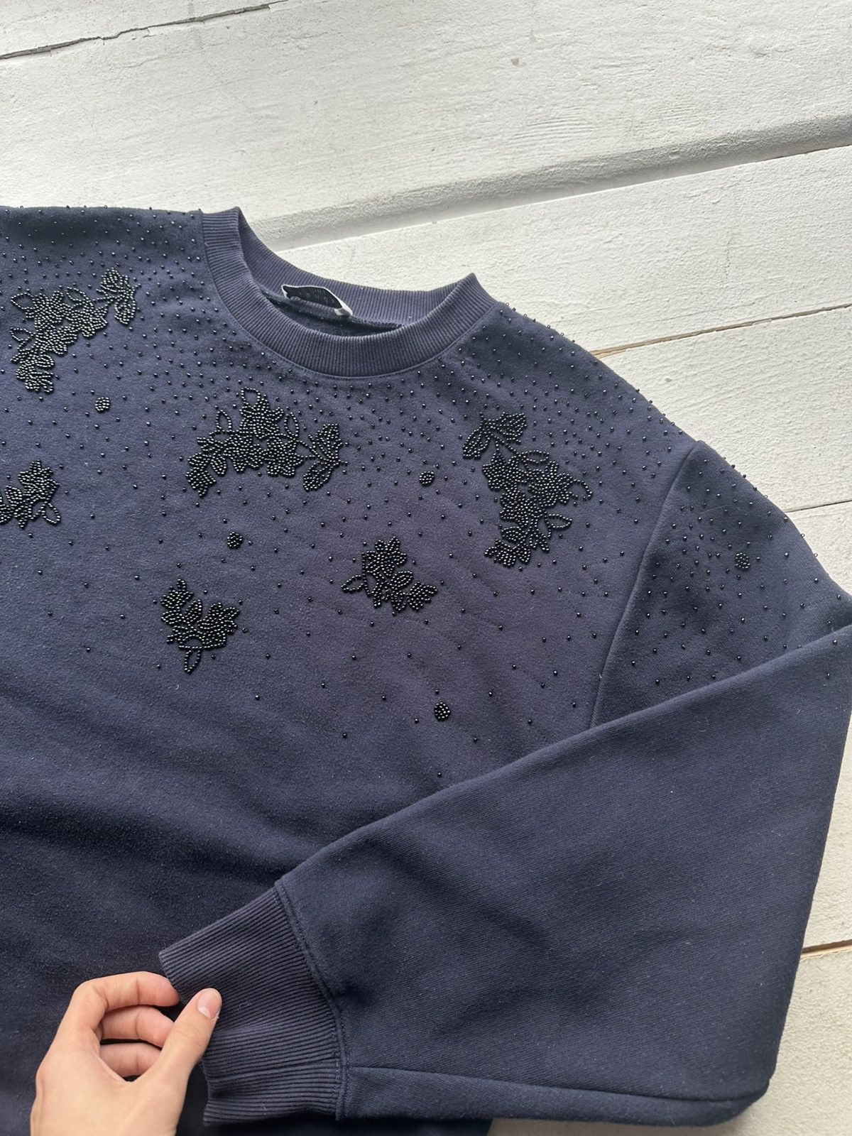 Sandro 🚨Sandro Luxury BIG LOGO VINTAGE BLUE SWEATSHIRT Size XS / US 0-2 / IT 36-38 - 3 Thumbnail