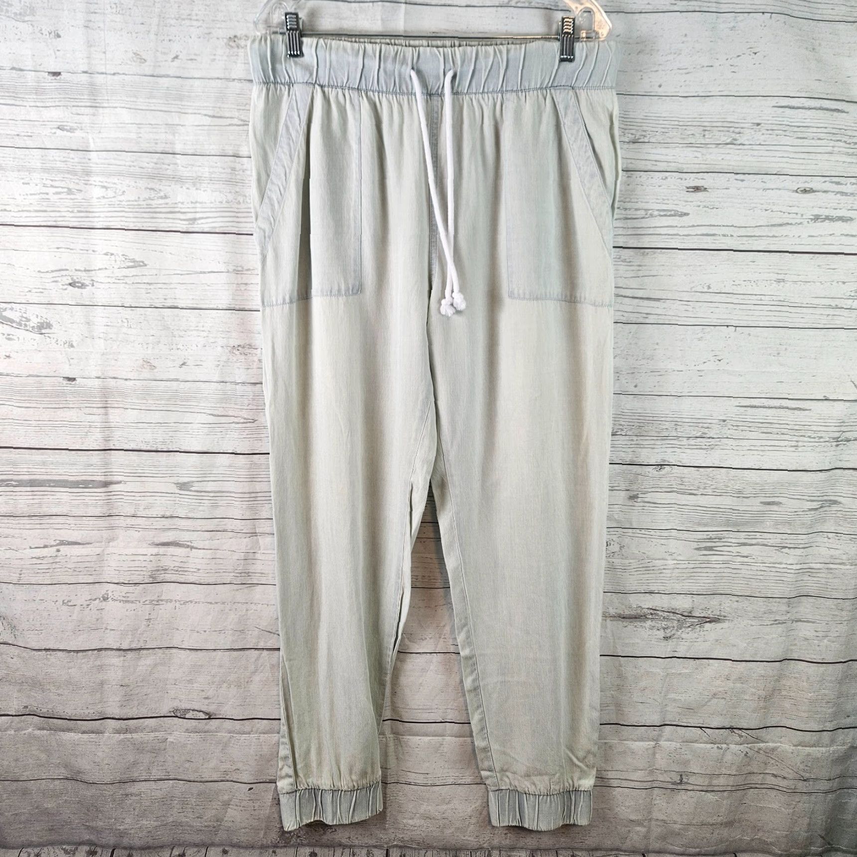 Soft Surroundings Soft Surroundings Womens Joggers L Blue Pull On Lyocell High Rise Size 36" / US 14 / IT 50 - 2 Thumbnail