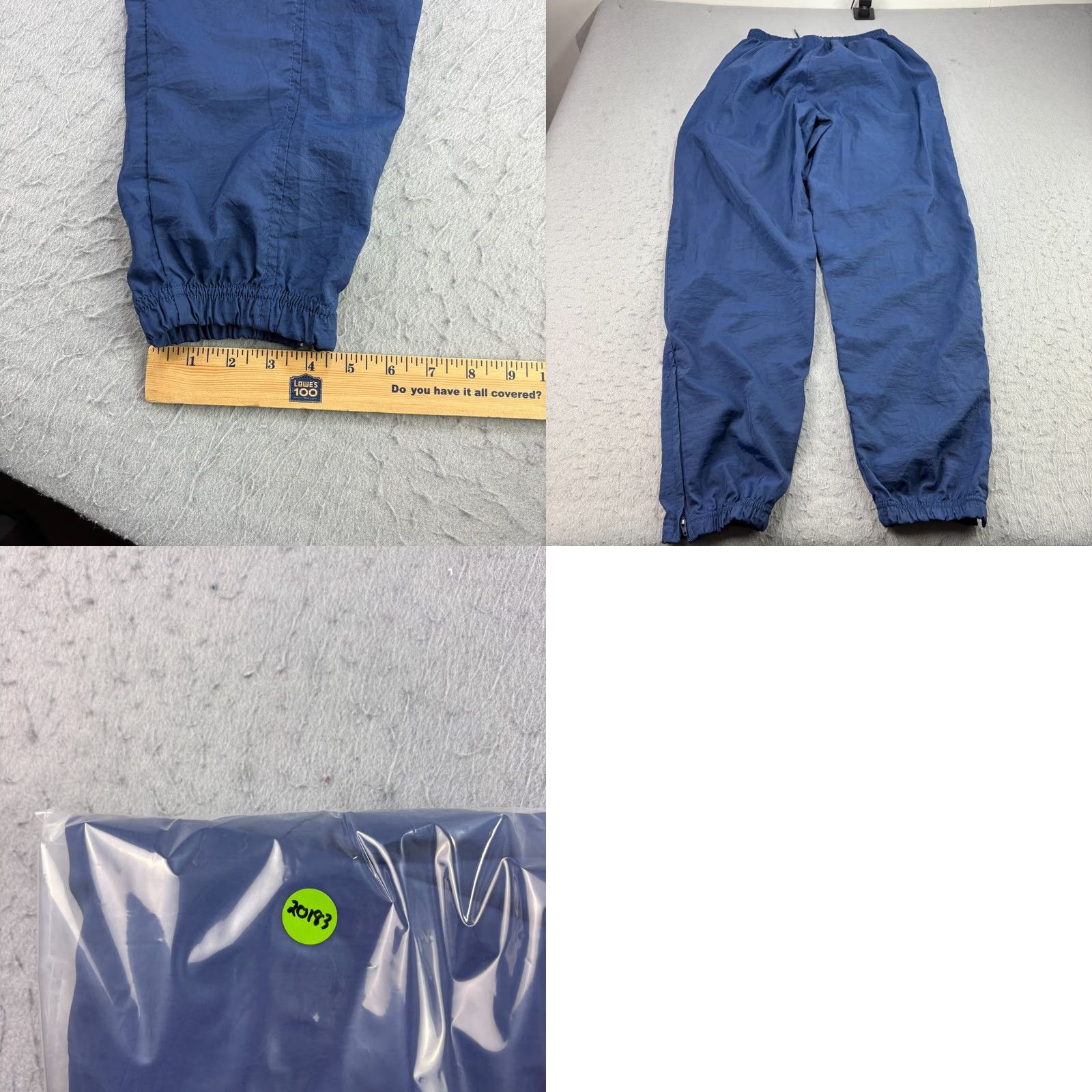 Reebok VINTAGE Reebok Jogger Track Pants Mens L Blue 90s Stretch Tapered Athletic Casual Pants Mens Size US 33 - 8 Thumbnail