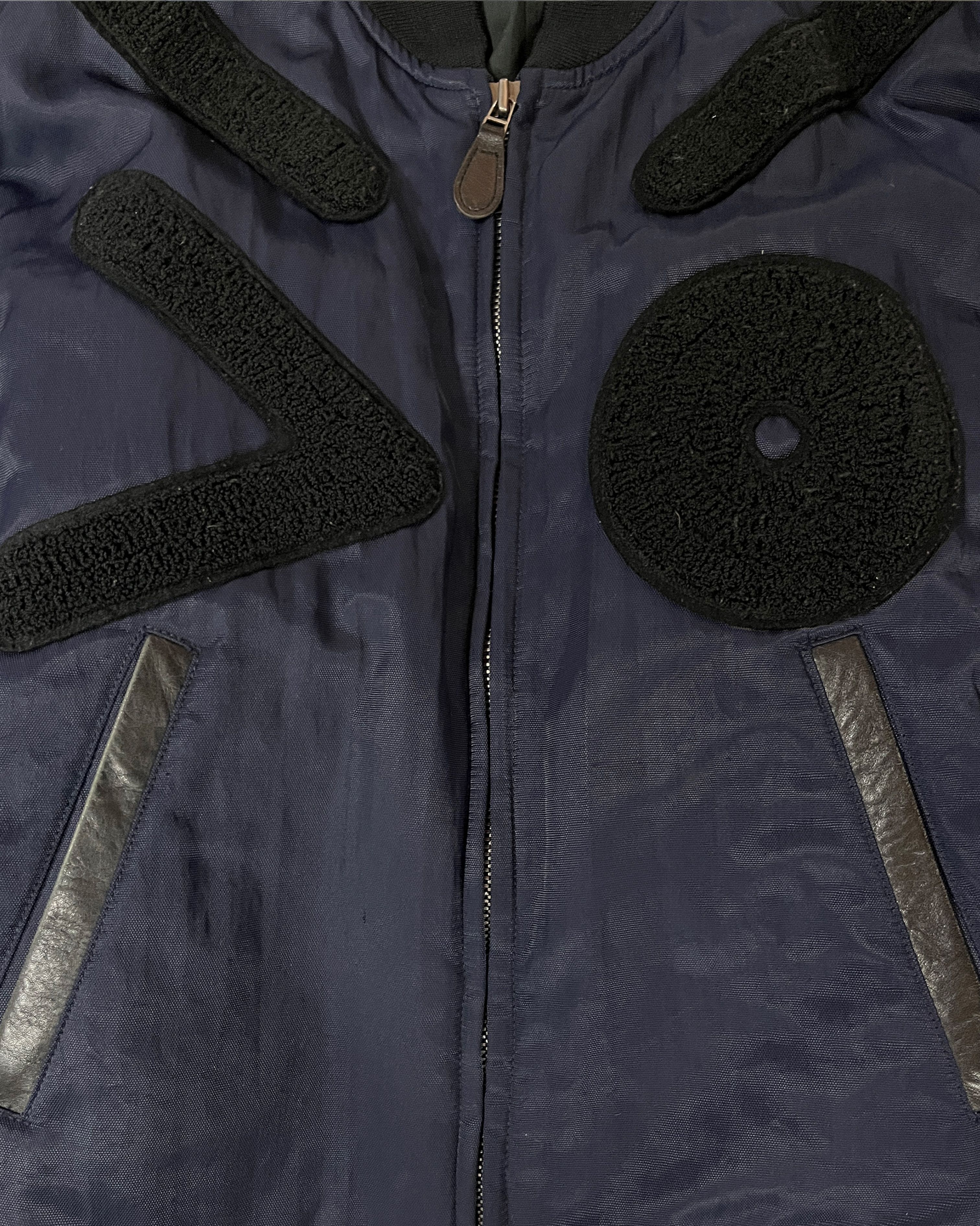 Issey Miyake ISSEY MIYAKE SS1994 HYBRID BOMBER PATCH APPLIQUE DETAILING Size US L / EU 52-54 / 3 - 3 Thumbnail