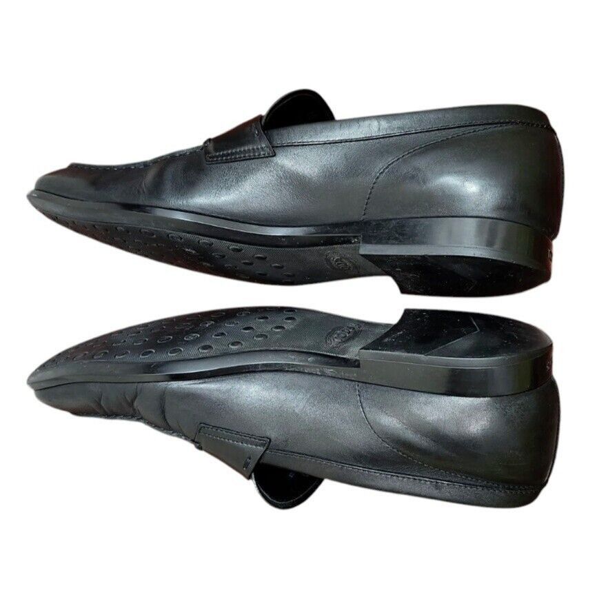 Tod's Tod's Black Leather Slip On Penny Loafers Dress Shoes Size US 10 / EU 43 - 11 Thumbnail