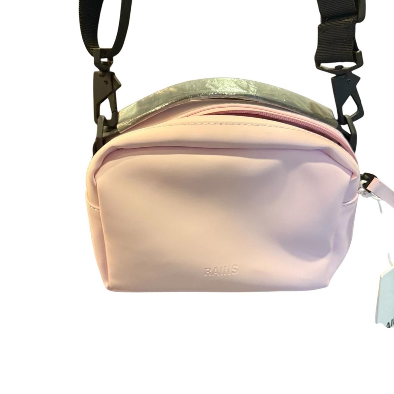 Rains Rains Pink Large Waterproof Crossbody Bag Minimalist Design Size ONE SIZE - 5 Thumbnail