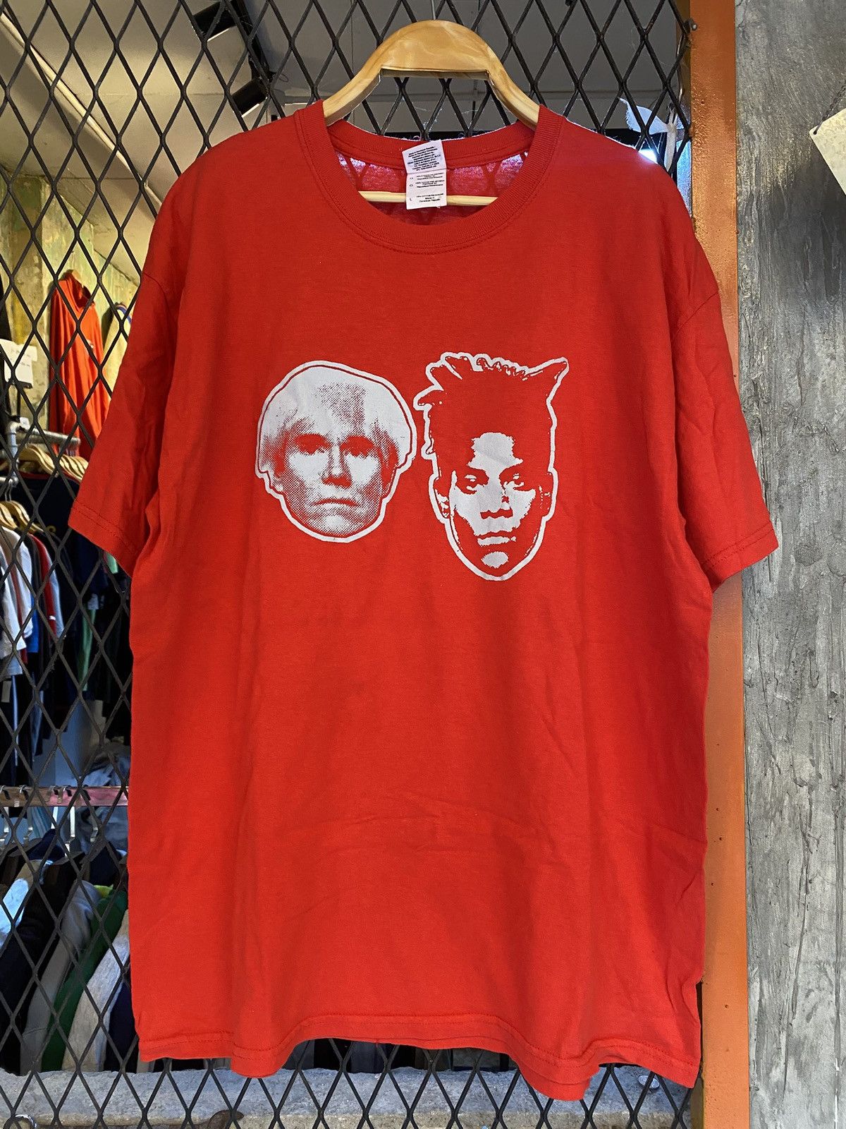 Andy Warhol × Jean-Michel Basquiat Rare Andy Warhol And Jean Michel Basquiat Graphic T shirt Size US L / EU 52-54 / 3 - 2 Thumbnail