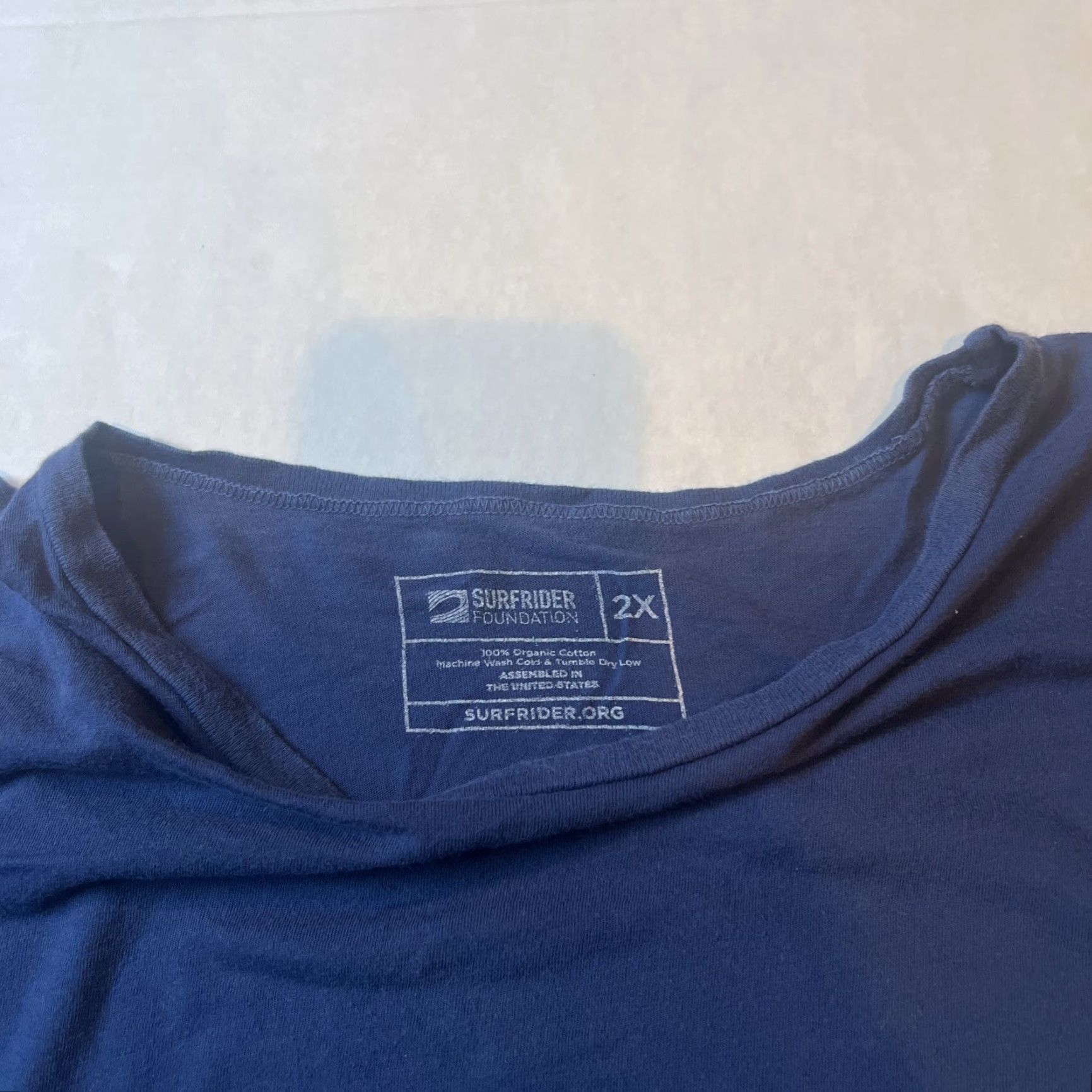 Vintage VINTAGE Surfrider Shirt 2XL Men Blue Graphic Print Pullover Crew Neck Short Sleeve Surfer Foundation 2020 Official Member Pocket Tee Size US XXL / EU 58 / 5 - 5 Thumbnail
