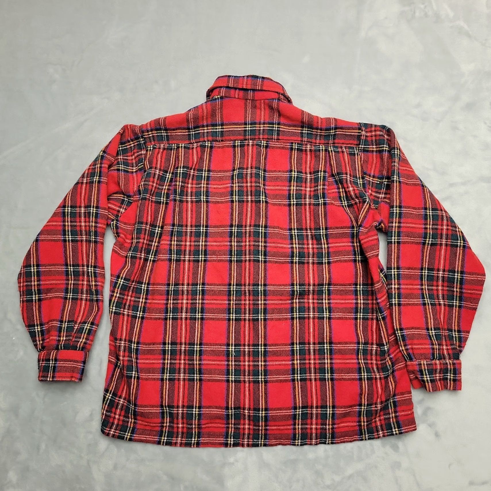 Vintage VINTAGE Congress Shirt Mens Large Red Plaid Wool Blend Tartan Outdoor Casual Button-Up Size US L / EU 52-54 / 3 - 4 Thumbnail