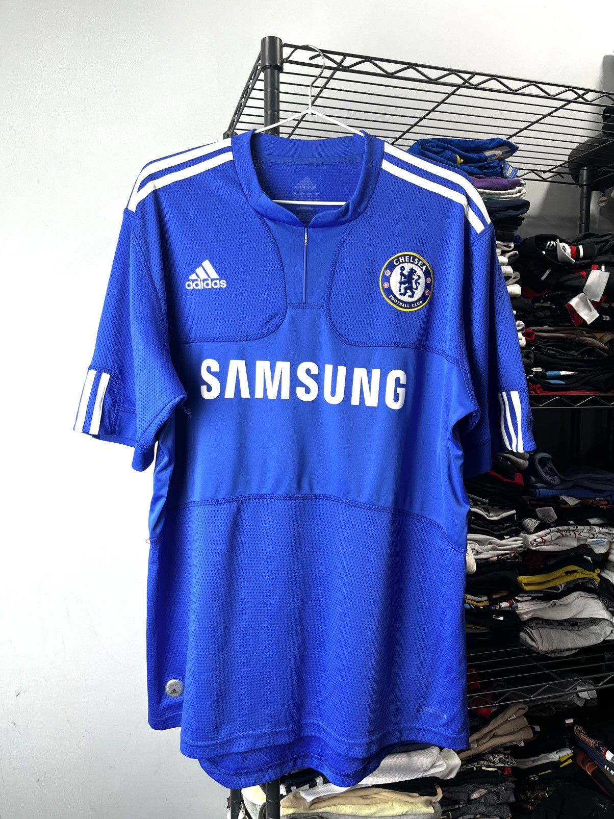2009 Vintage Adidas Chelsea Samsung Soccer Jersey T Shirt