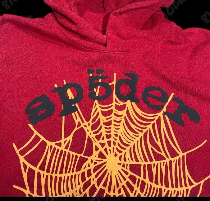 Sp5der Sp5der OG Web V2 Hoodie Red (M) Size US M / EU 48-50 / 2 - 2 Thumbnail