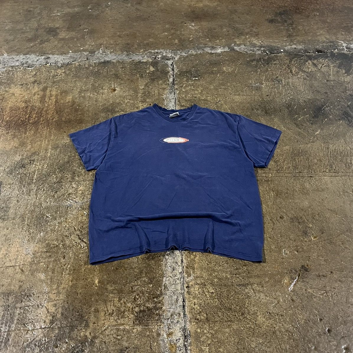 Nike × Vintage Crazy Vintage Y2K Nike Swoosh Logo Skater Style Tee Shirt Size US XL / EU 56 / 4 - 2 Thumbnail