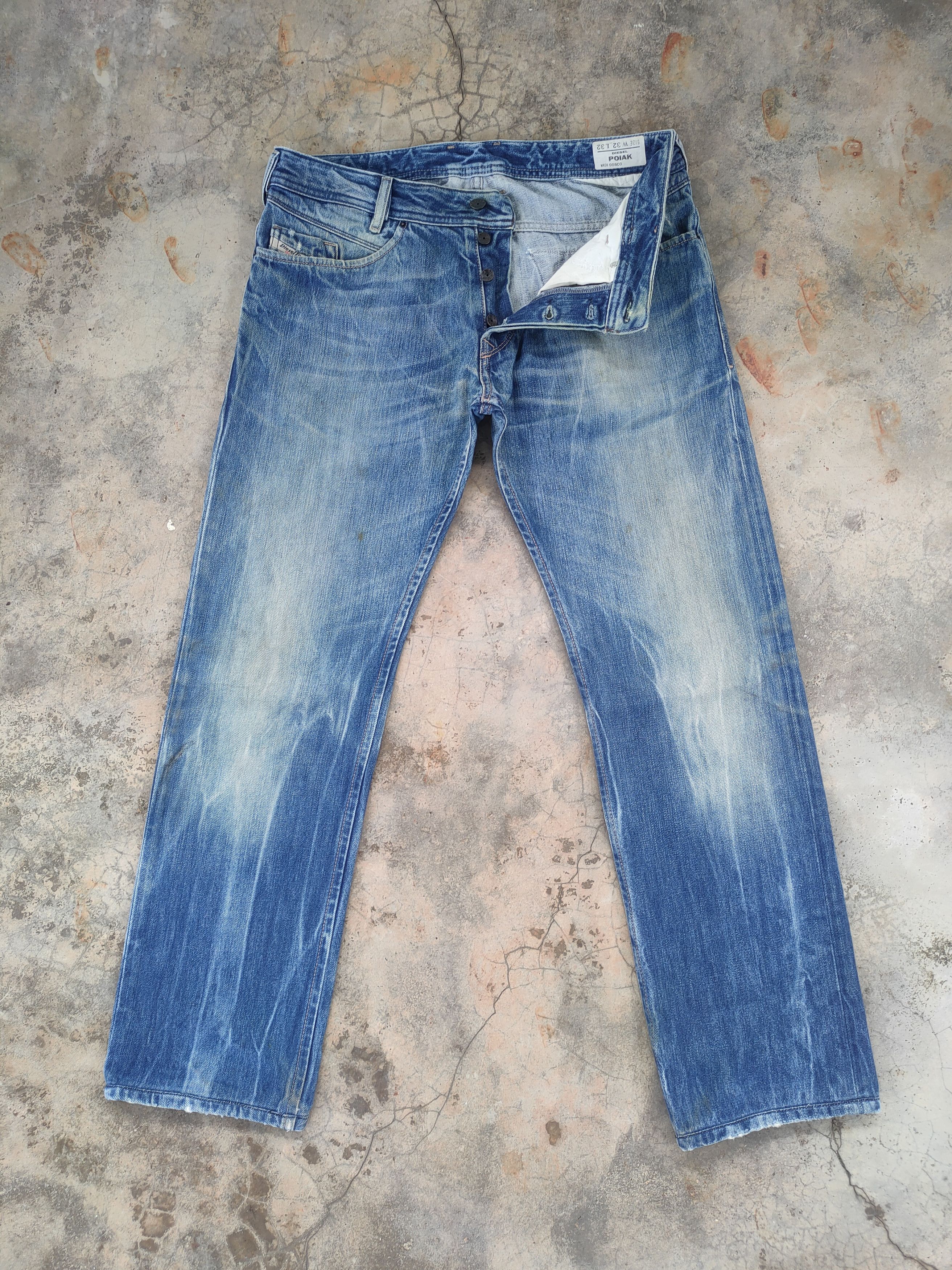 Diesel × Jean W32 VINTAGE DIESEL FADED WASH DISTRESSED JEAN DENIM PANTS Size US 32 / EU 48 - 2 Thumbnail