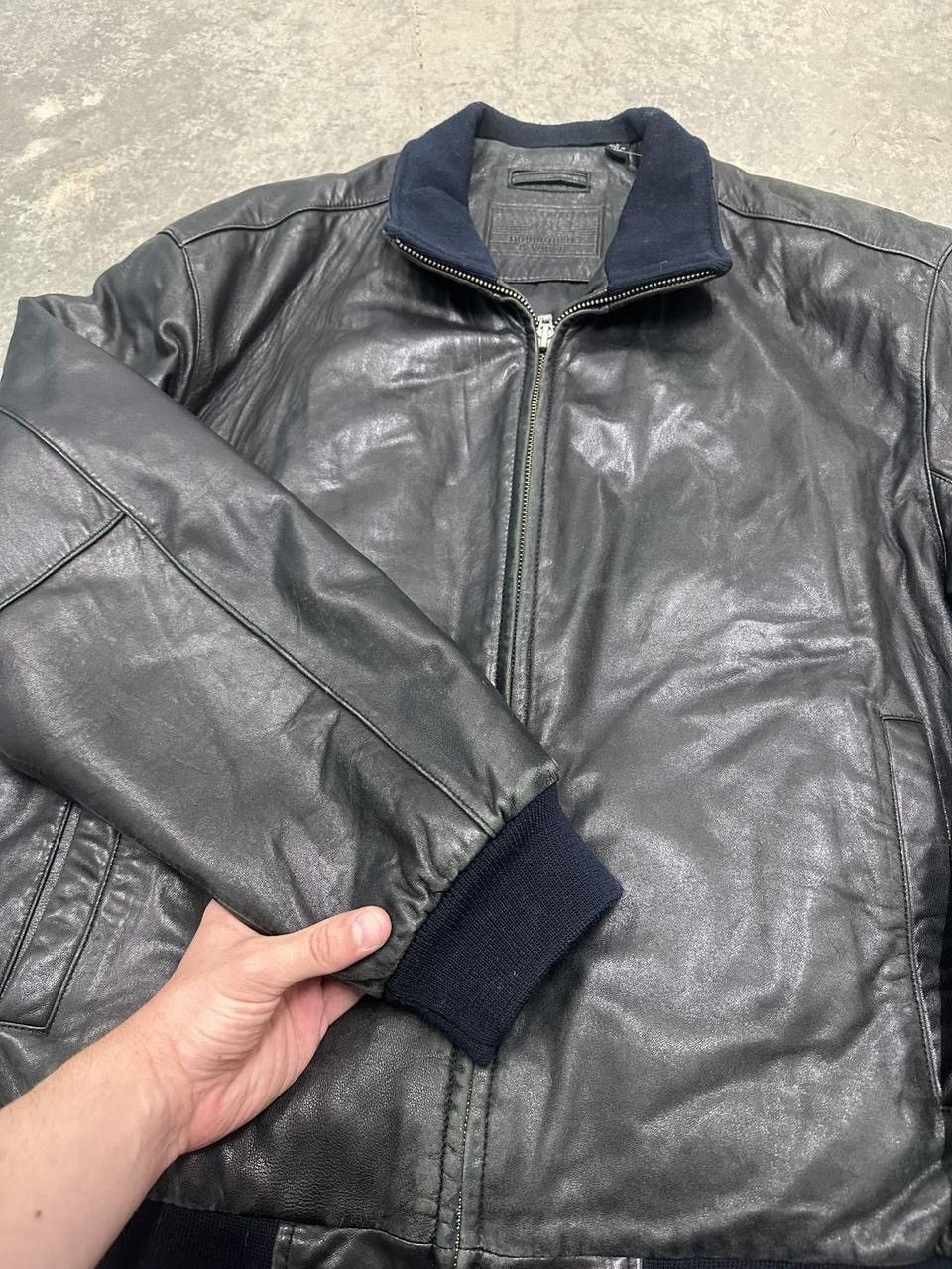 Roundtree & Yorke Vintage Black Leather Jacket Size Large Size US L / EU 52-54 / 3 - 2 Thumbnail